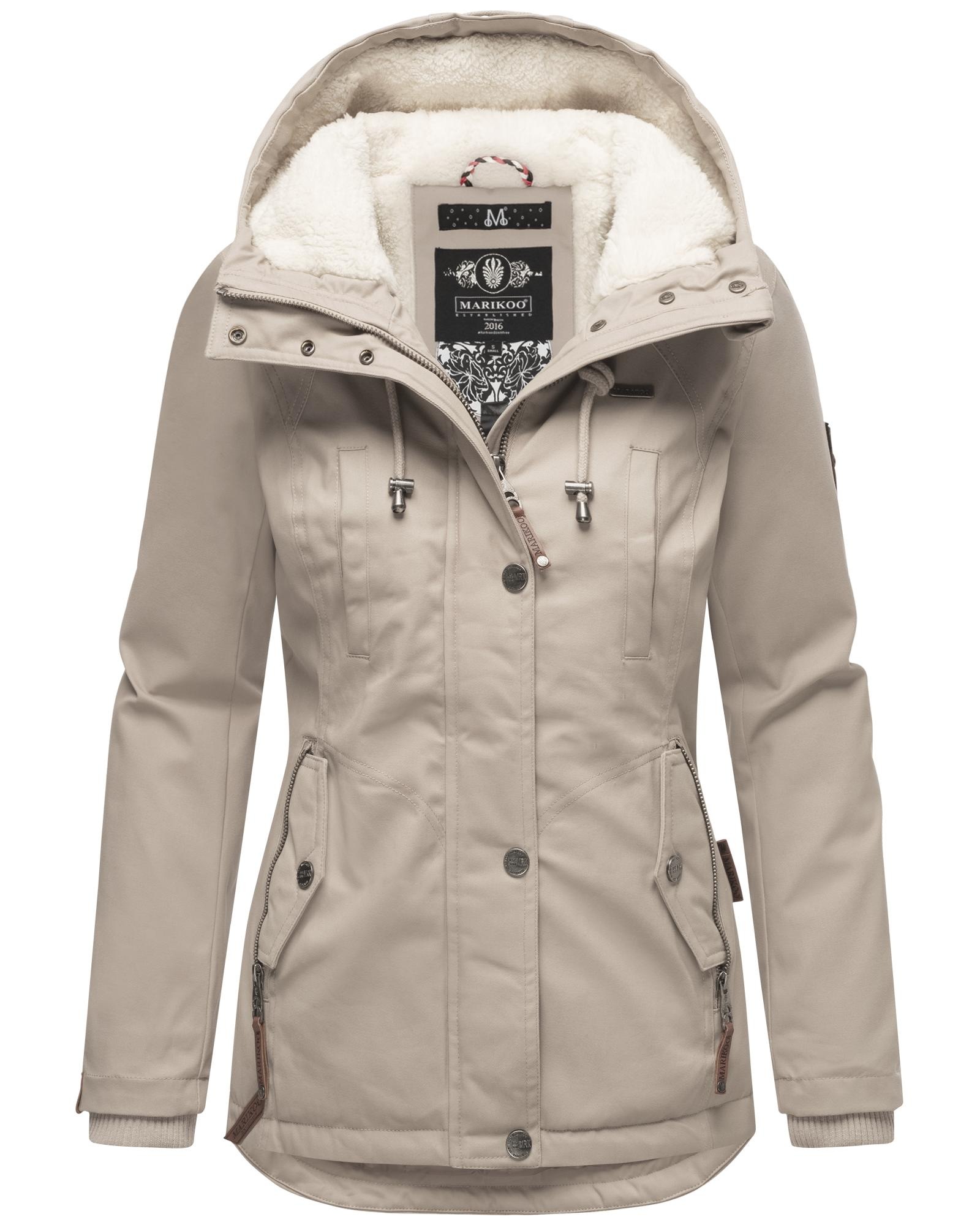 Marikoo Winterjacke "Bikoo", mit Kapuze, sportliche Damen Outdoor Baumwolljacke mit Kapuze