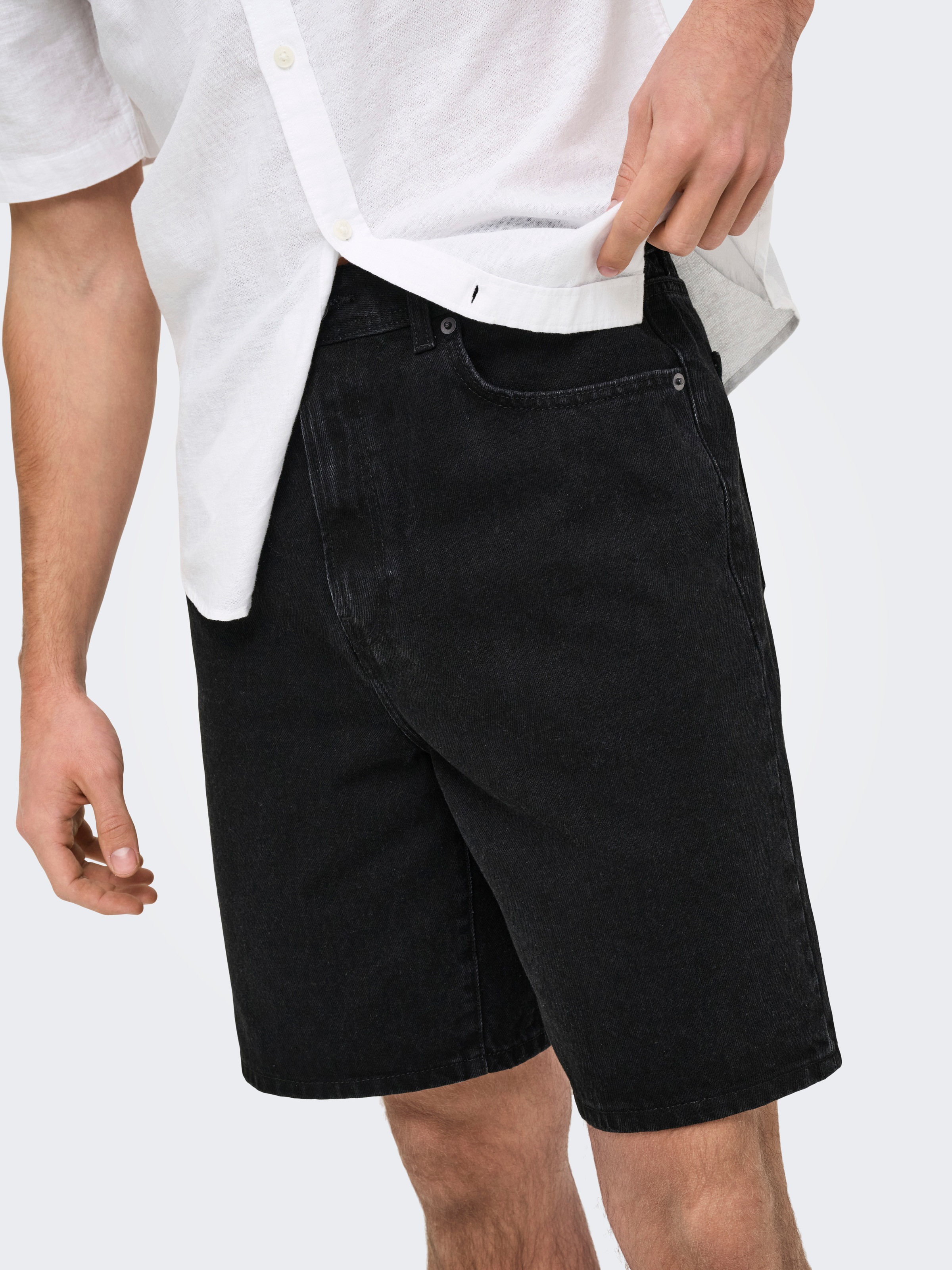 ONLY & SONS Shorts »ONSFADE BLACK 9087 AZG DNM SHORTS«
