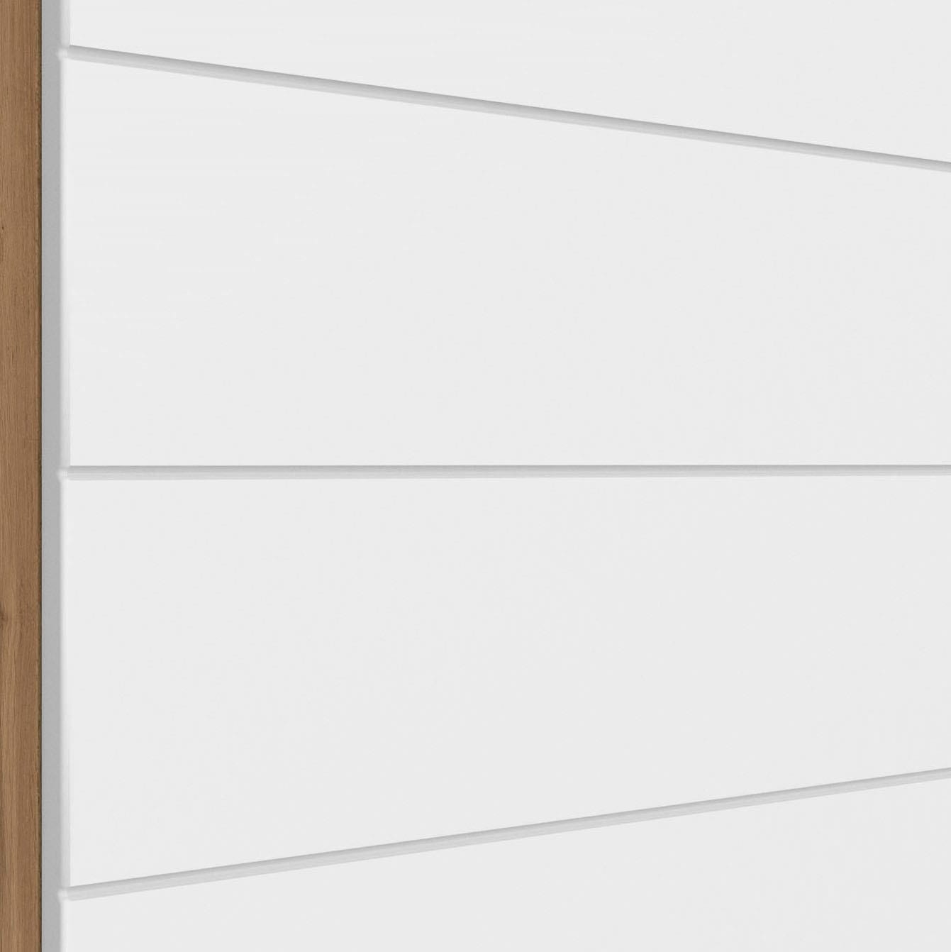 KOCHSTATION Eckunterschrank »KS-Luhe«, 120 cm breit, hochwertige MDF-Fronten mit waagerechter Lisene