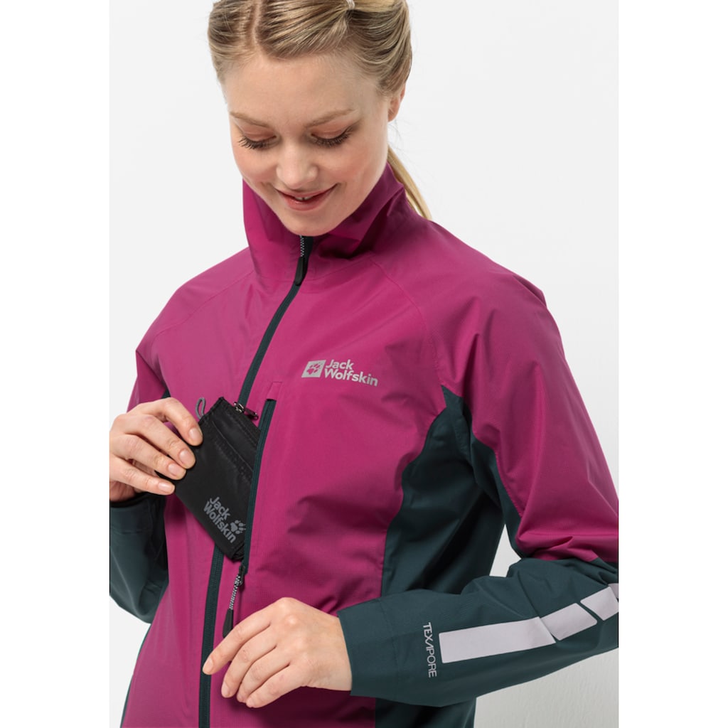 Jack Wolfskin Fahrradjacke »MOROBBIA 2.5L JKT W«, mit Kapuze