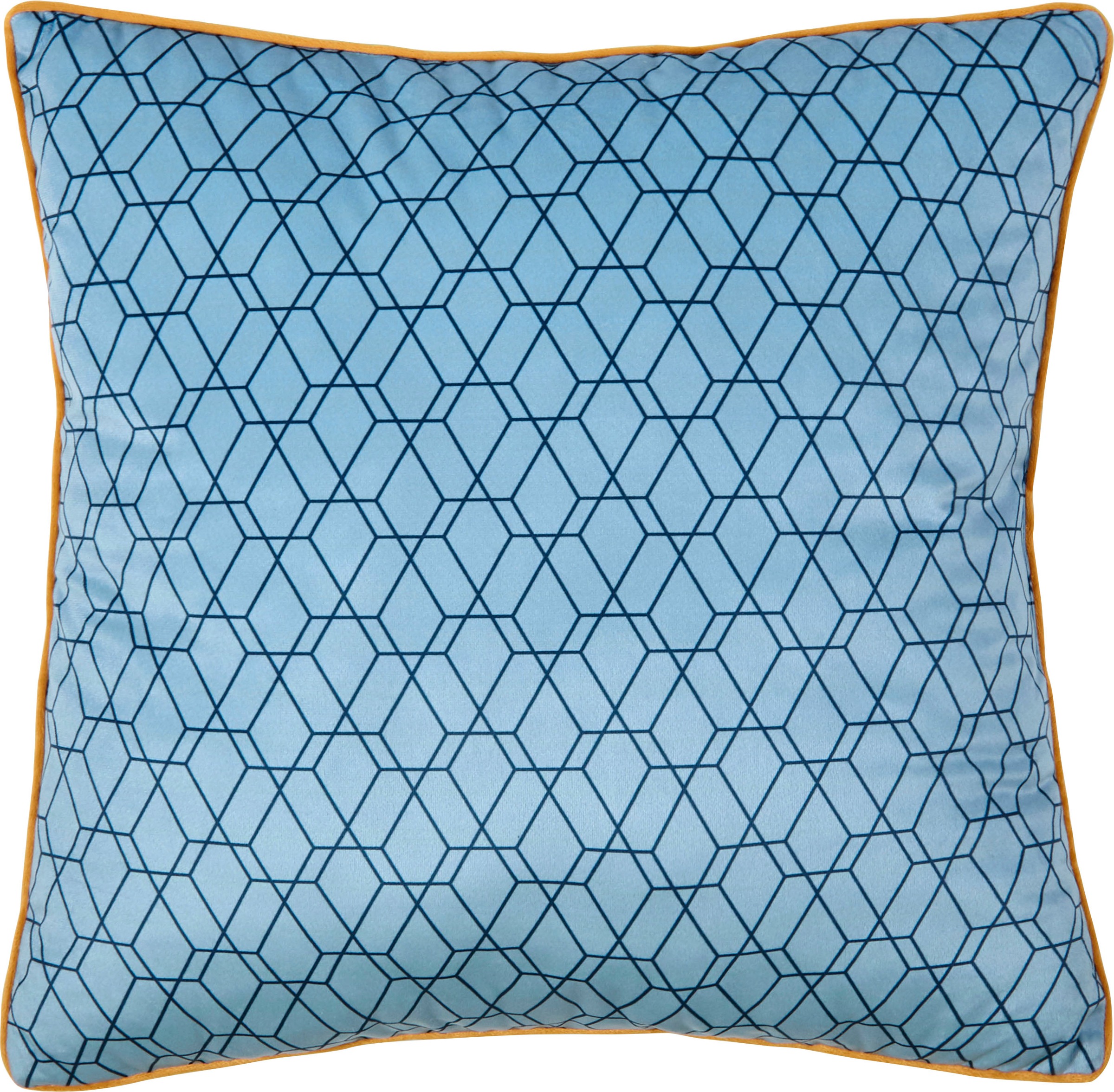 hip Dekokissen »Chachou«, Mit Füllung, 1 Stück, Mit Biese, 30x60, Wendeoptik, Weich, Dunkel Blau