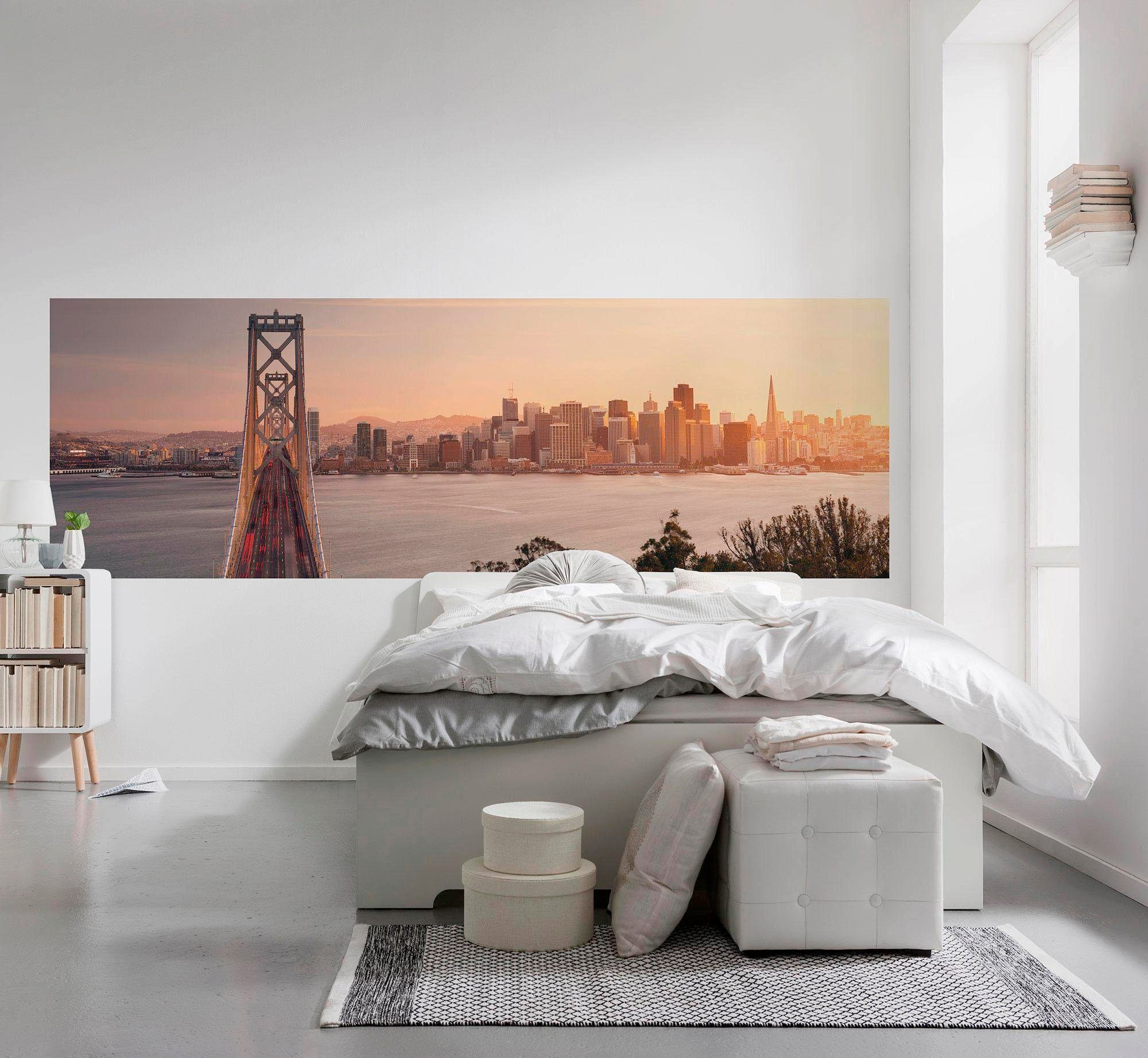 Komar Vliestapete »Digitaldruck Vlies - California Dreaming - Größe 300 x 100 cm«, bedruckt, Wohnzimmer, Schlafzimmer