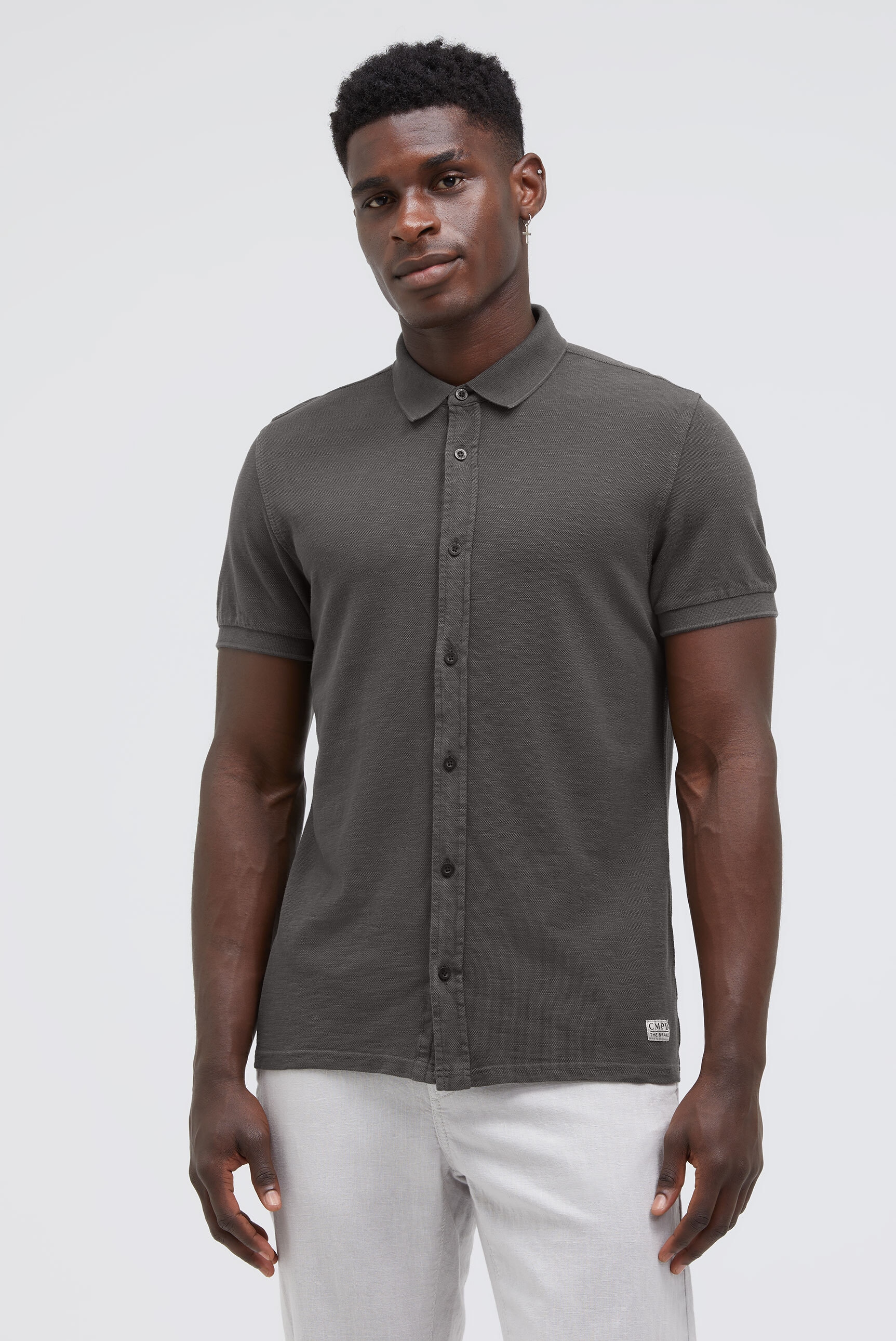 CMPD Kurzarmhemd aus Baumwolle günstig online kaufen