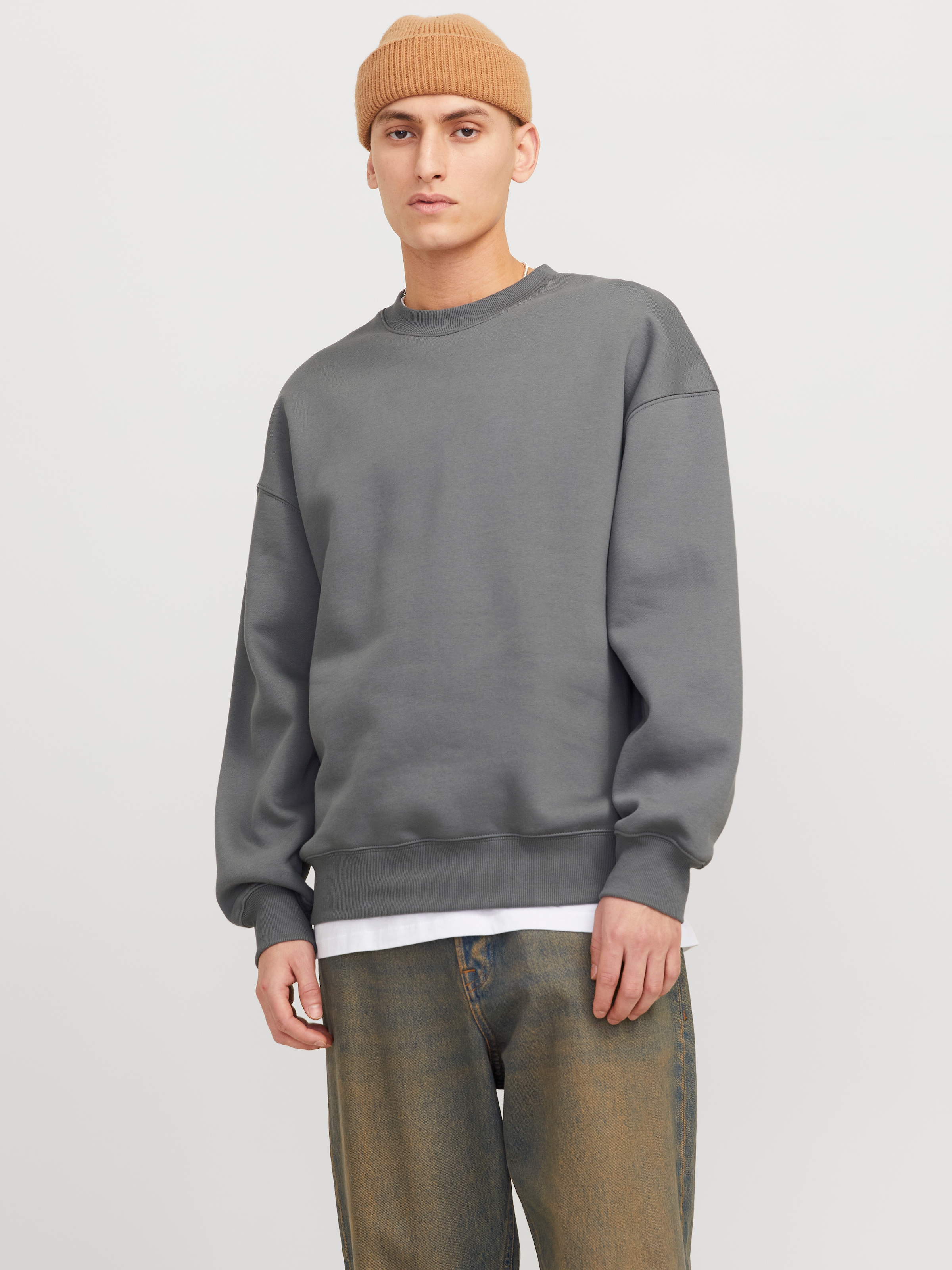 Jack & Jones Sweatshirt "JJEURBAN EDGE SWEAT CREW NECK NOOS", mit Rippbündc günstig online kaufen