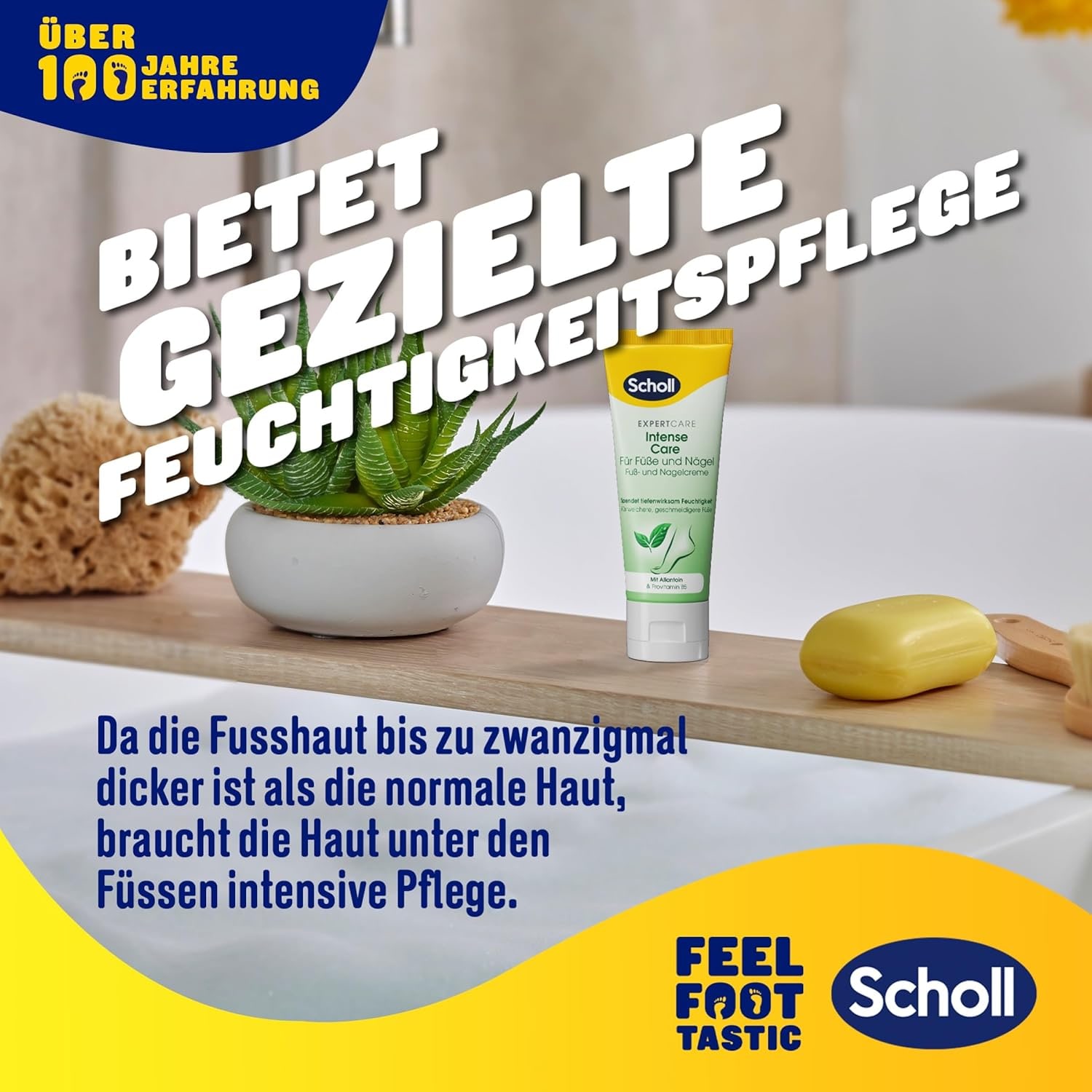 Scholl Fußcreme »ExpertCare«, reichaltige Fuß- und Nagelcreme für raue Füße