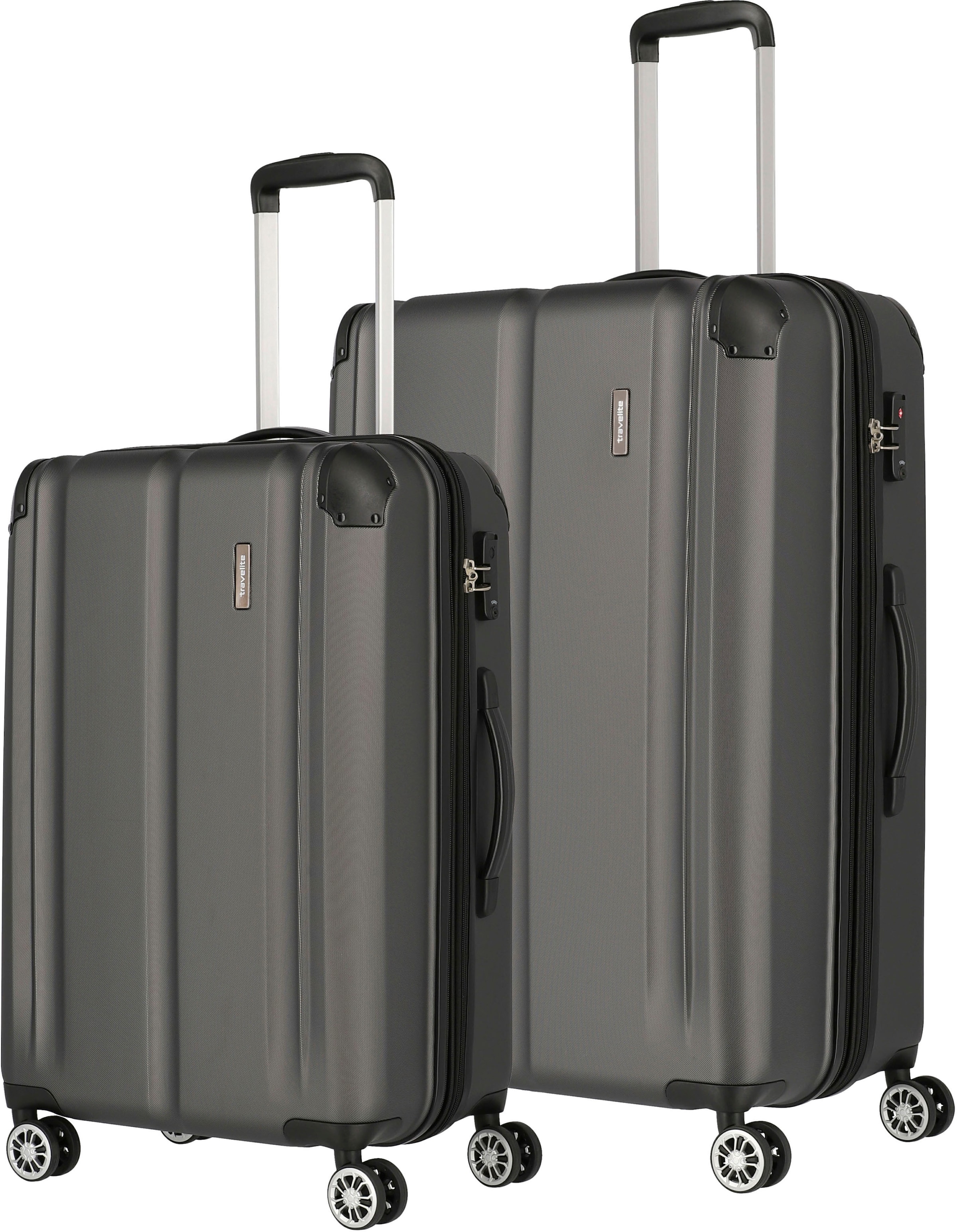 travelite Trolleyset »City, | kaufen BAUR (2 anthrazit«, tlg.)