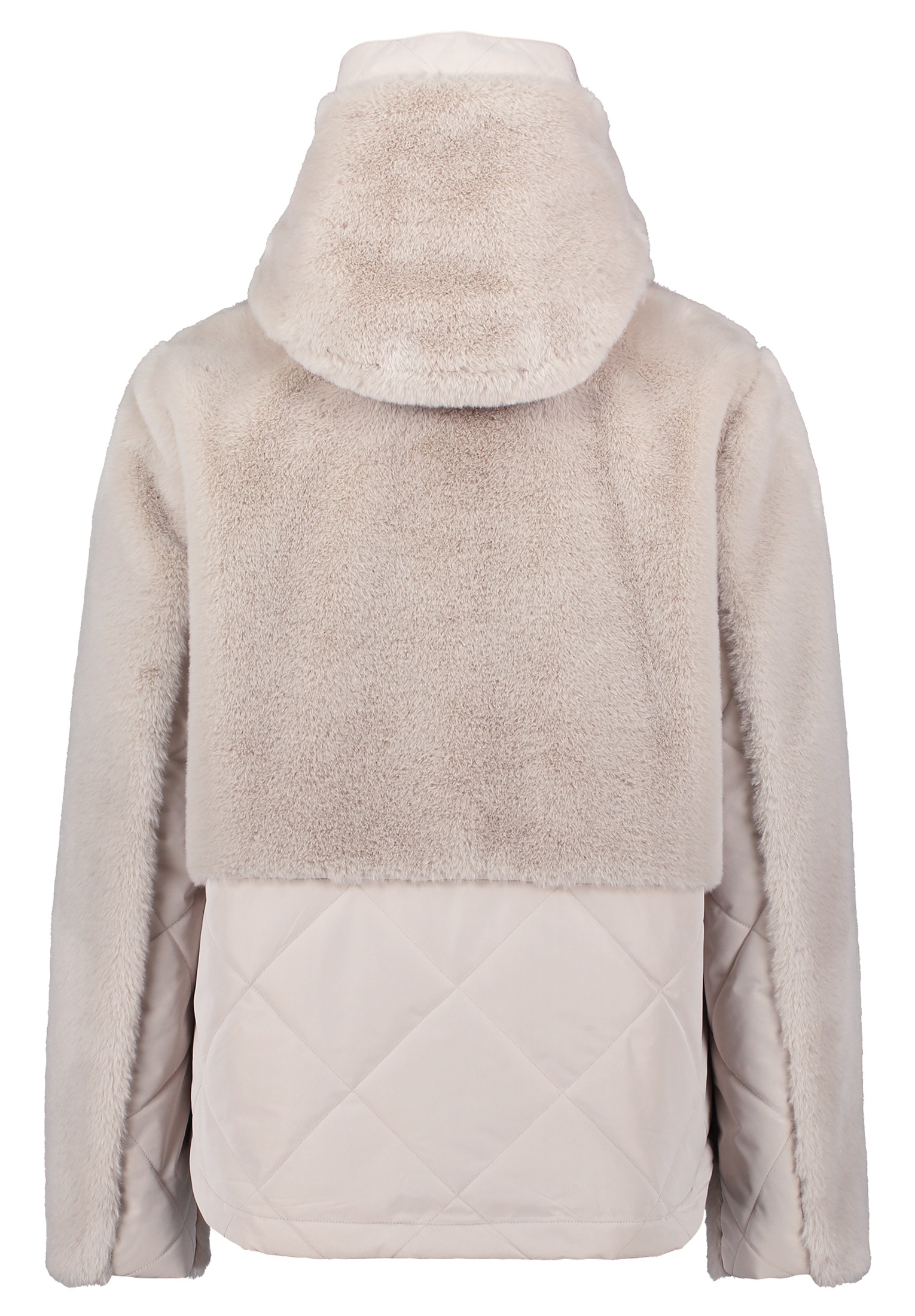 Thumbnail - Amber & June Plüschjacke "Damen mit Kapuze" mit Kapuze