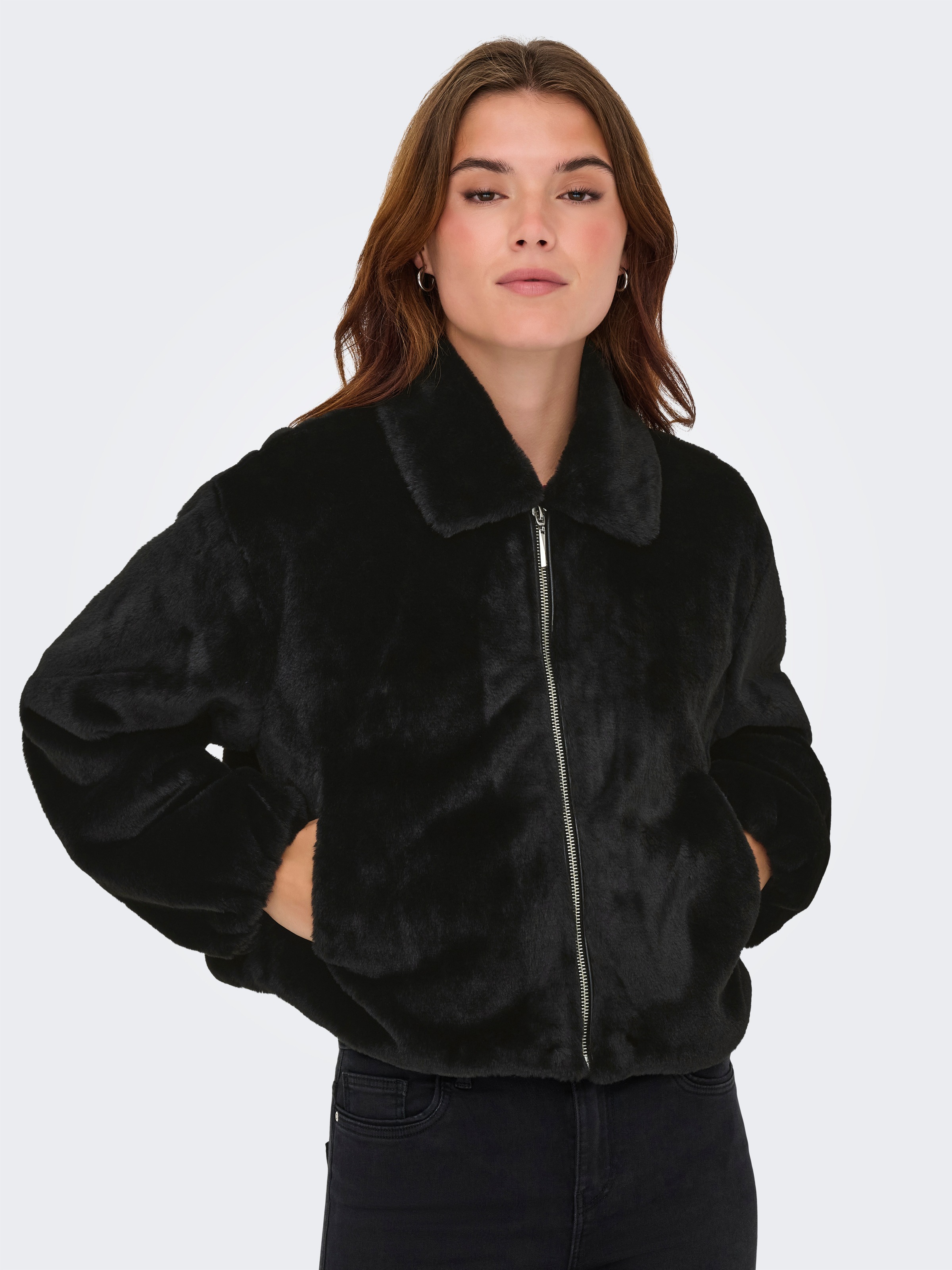ONLY Plüschjacke "ONLDANA LIFE FAUX FUR JACKET CC OTW" ohne Kapuze günstig online kaufen