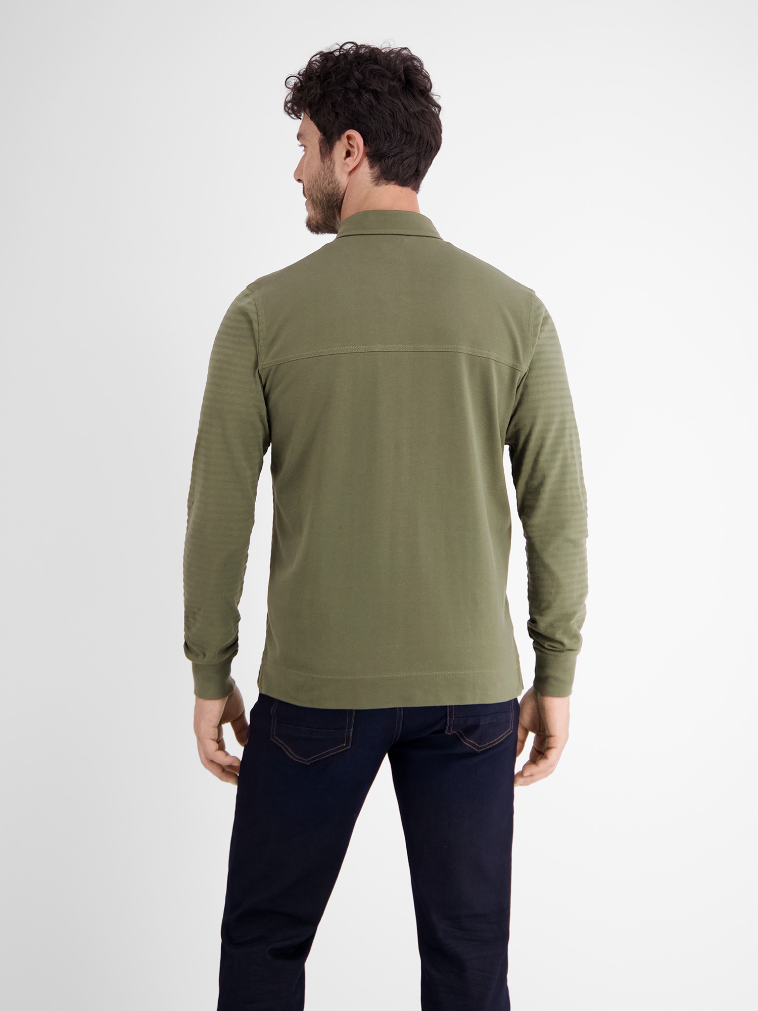LERROS Langarm-Poloshirt »LERROS Longsleeve-Polo, gestreift«