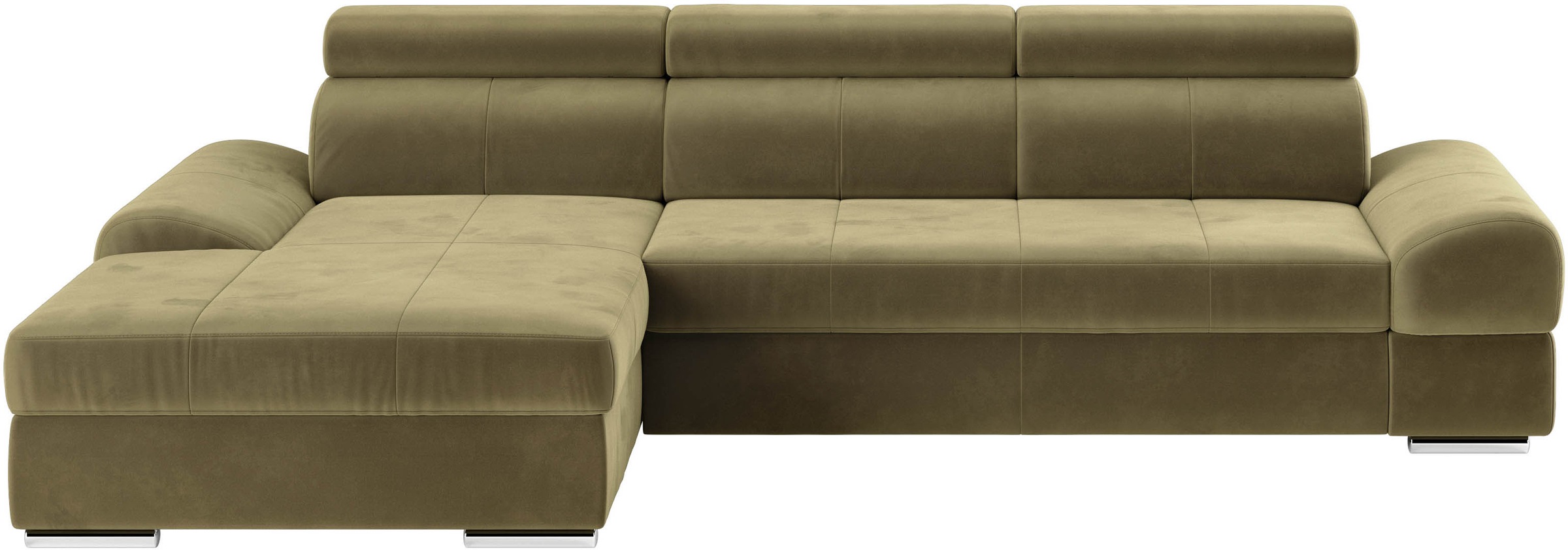 sit&more Ecksofa »Broadway L-Form«, mit verstellbaren Kopfteilen, wahlweise mit Bettfunktion