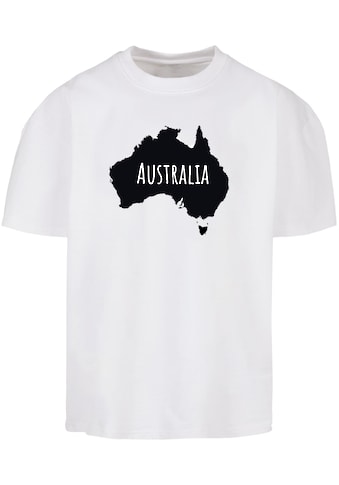 T-Shirt »Merchcode Herren Australia Ultra Heavy Cotton Box T-Shirt«, (1 tlg.)