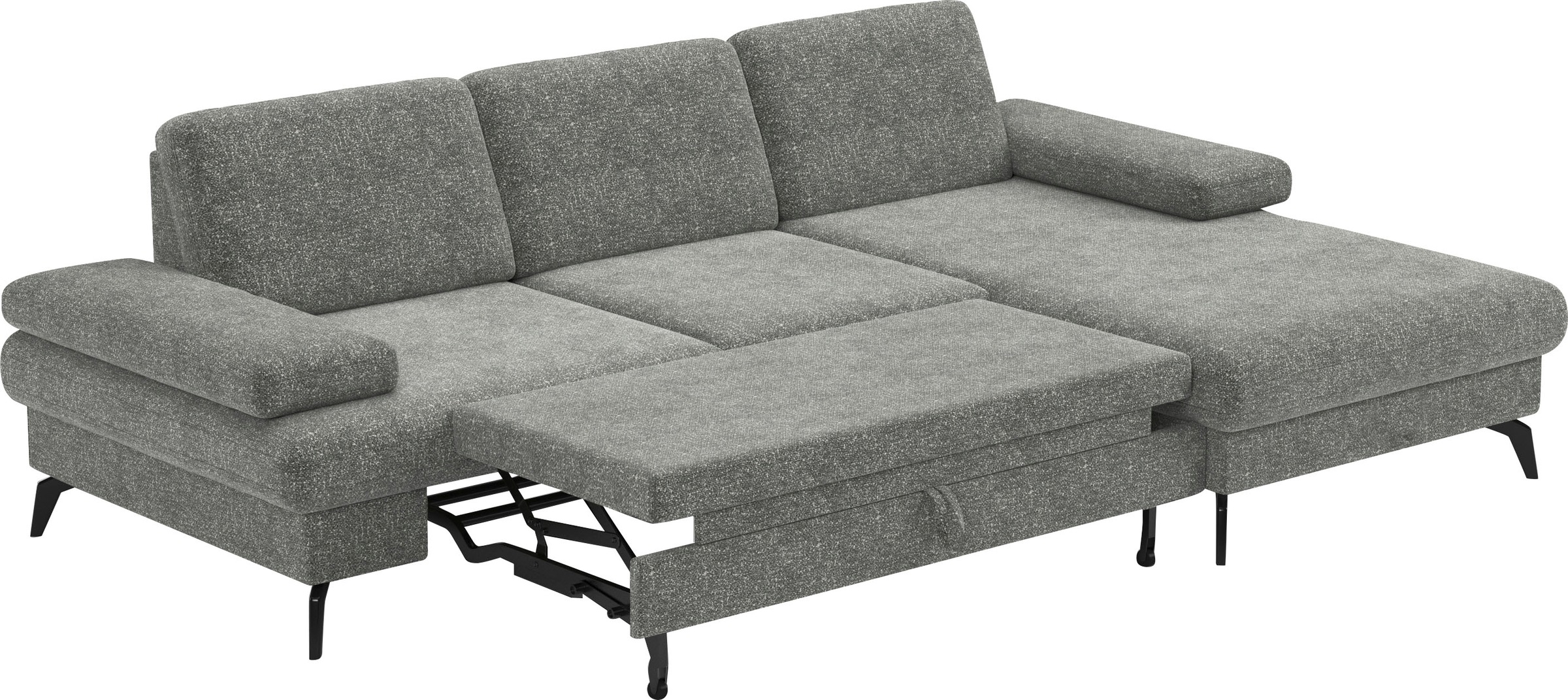sit&more Ecksofa »Morris L-Form, inkl. Sitztiefenverstellung«, wahlweise mit Armteilverstellung, Bettfunktion & Bettkasten