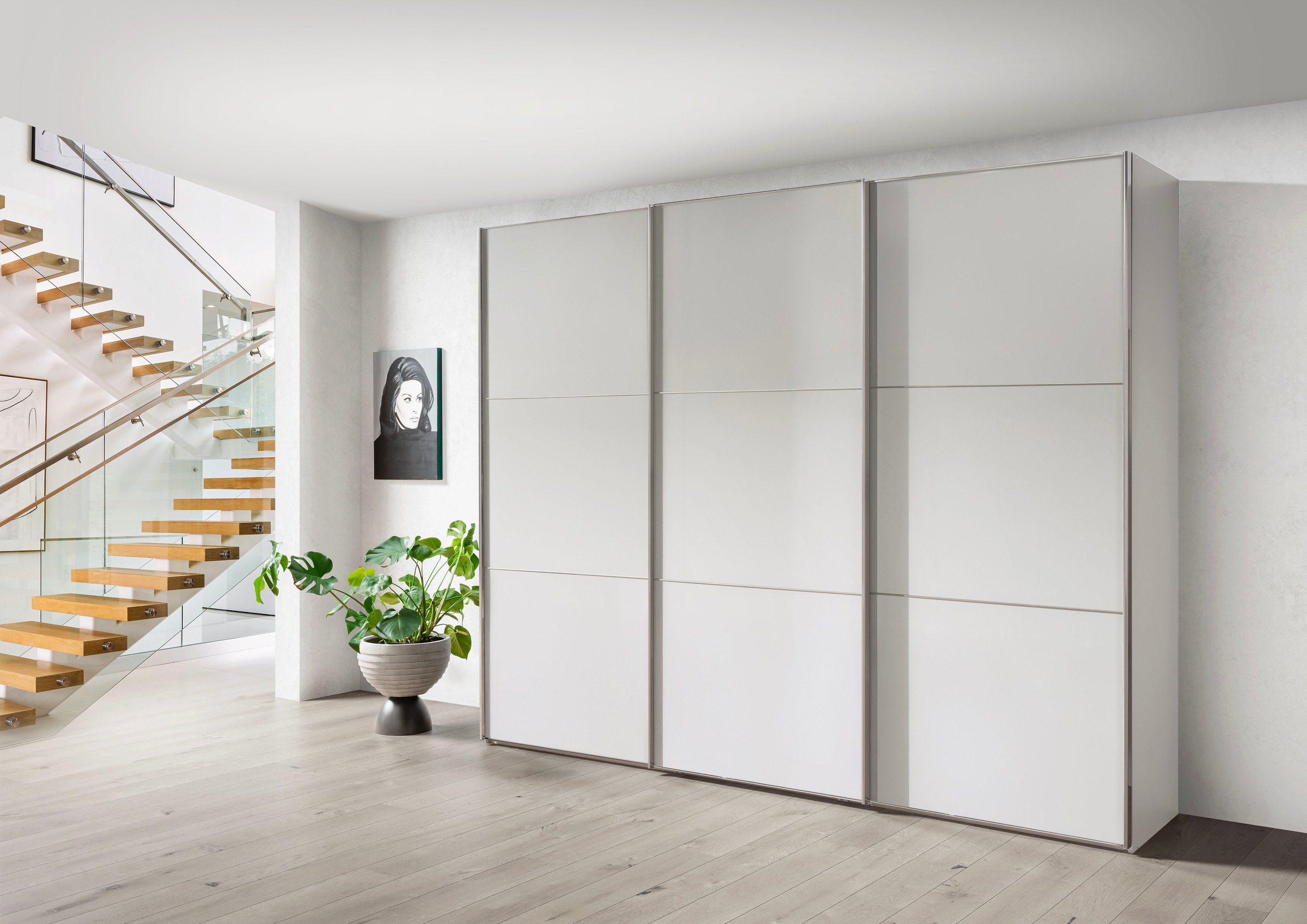 WIEMANN 1100000002199 »Phoenix, Made in Germany, modernes Design, Highlight, Blickfang« Viele Farbkombinationen, in 4 Breiten und in 2 Höhen erhältlich,  maximaler Staurraum, inkl.Einlegeböden, Wäscheböden u. Dämpfer