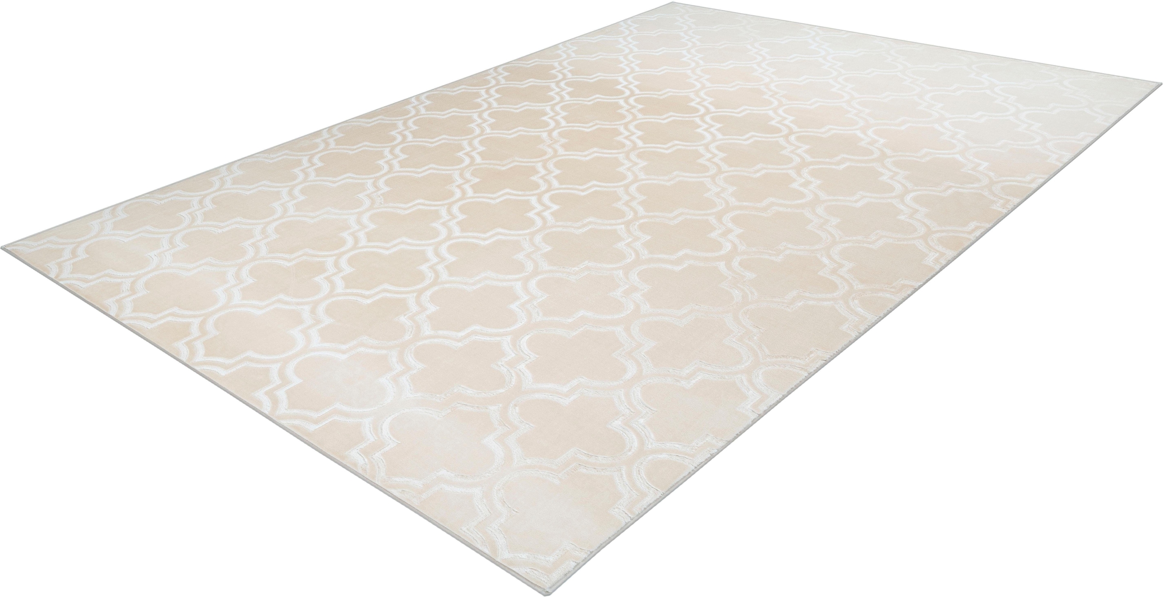 calo-deluxe Teppich »Latemar 200«, rechteckig, 7 mm Höhe, Hoch- Tief Struktur, Wohnzimmer