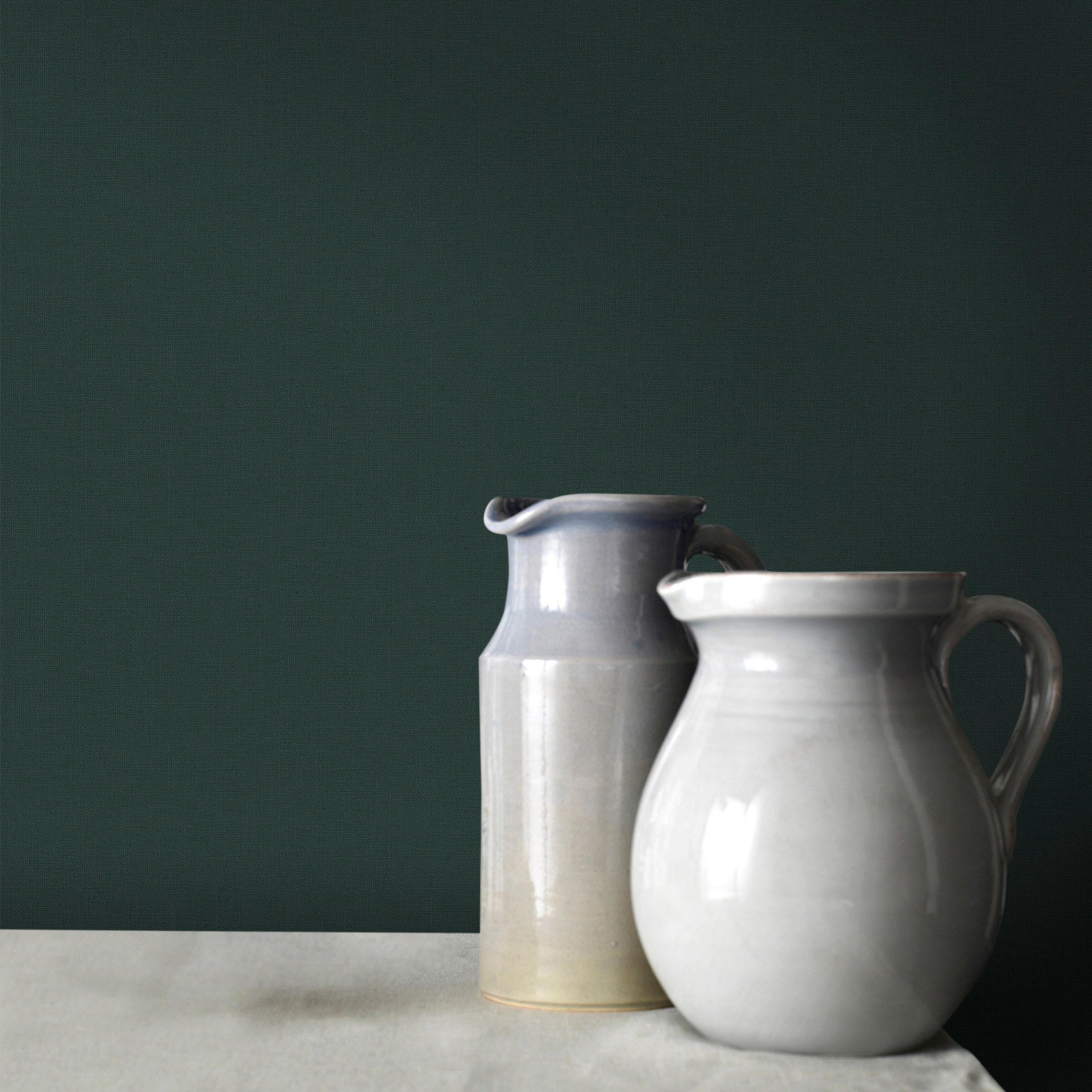 WOW Vliestapete »Basic Gewebe«, Grün - 1005x52 cm