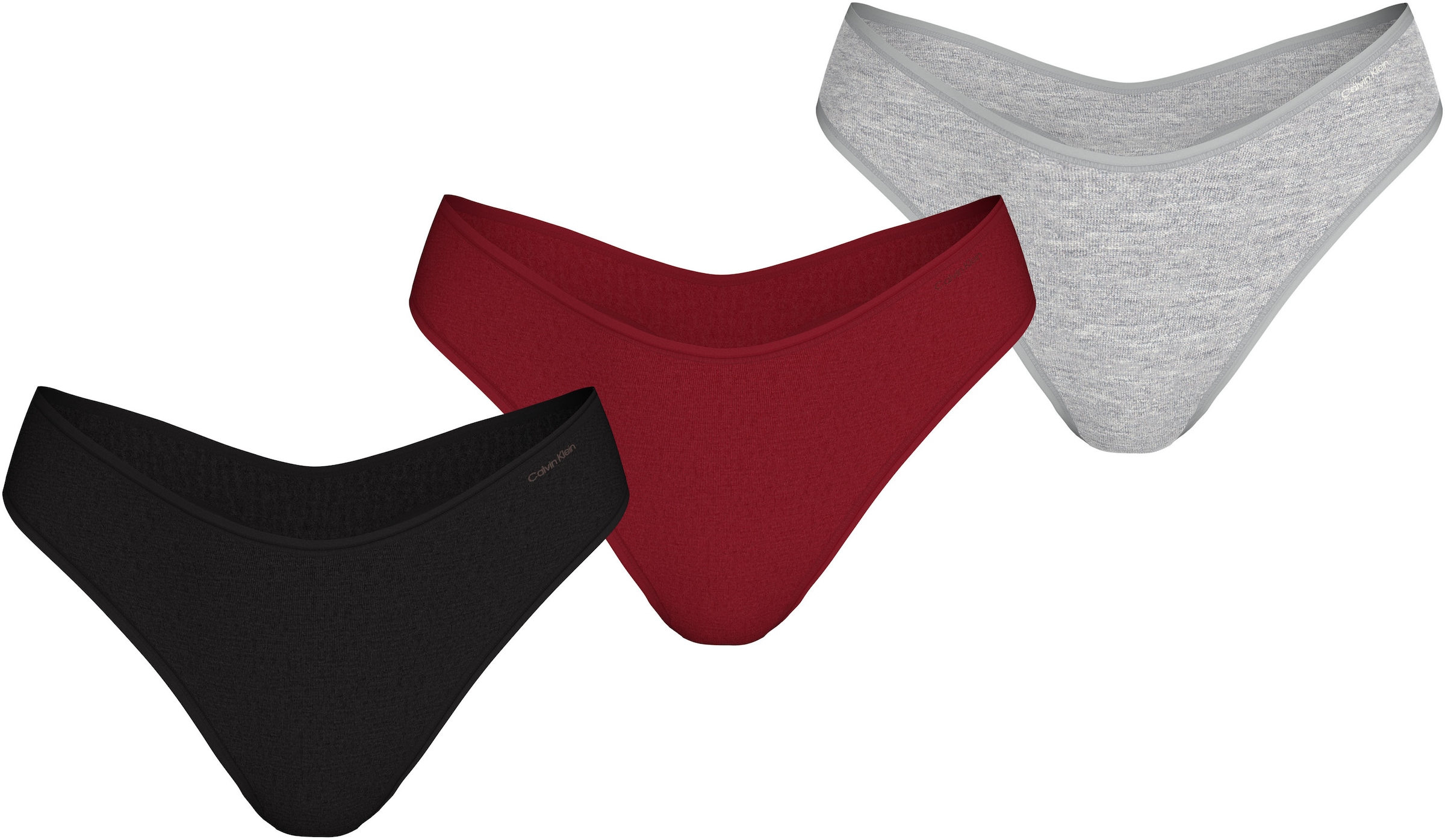 Calvin Klein Underwear Tanga "3 PACK THONG (LOW-RISE)", (Packung, 3 St., 3er-Pack), mit Markenlabel