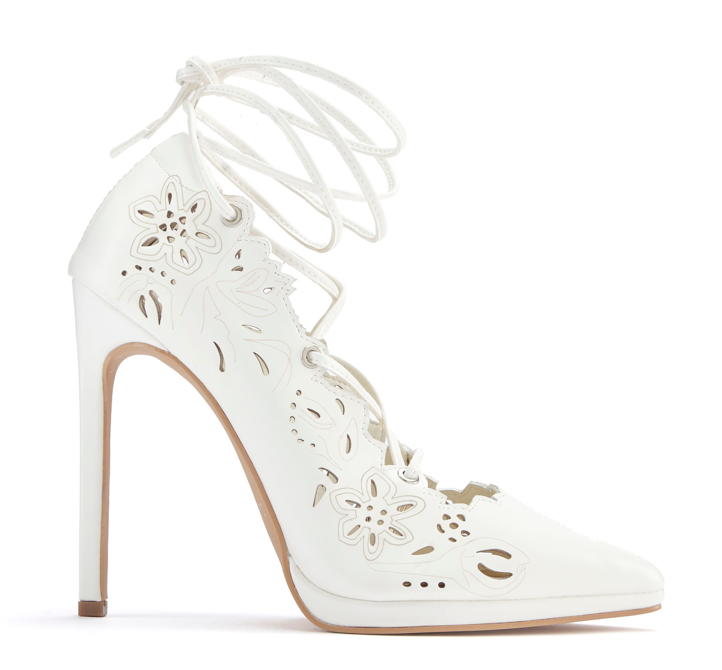 Thumbnail - LASCANA Belle Affaire High-Heel-Pumps "Stiletto Pump mit Cut-Outs," Mit Schnürbänder und hohem Absatz