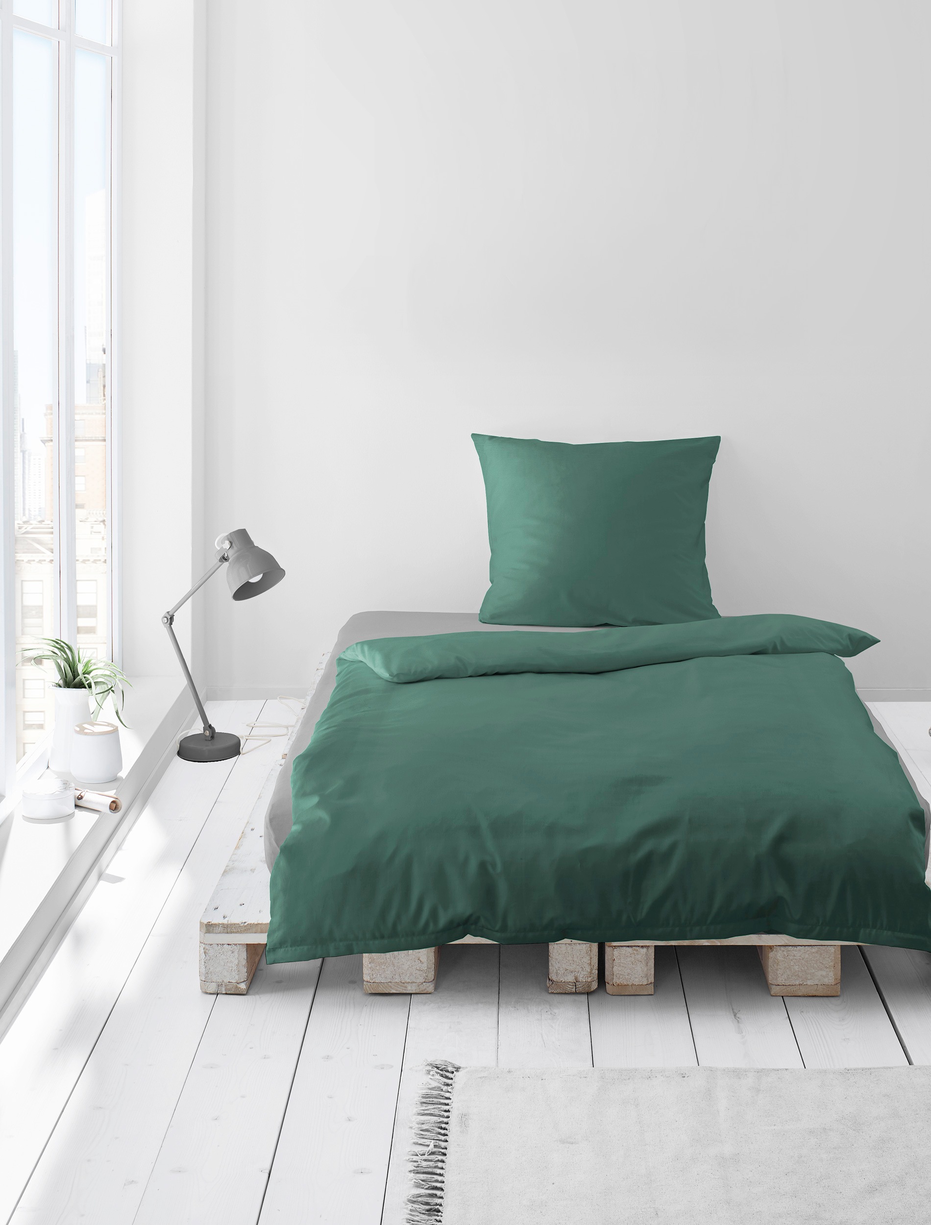BIERBAUM Bettwäsche »Biber Uni«, Schlichtes Unidesign: Zeitlos und stilvoll für jedes Schlafzimmer