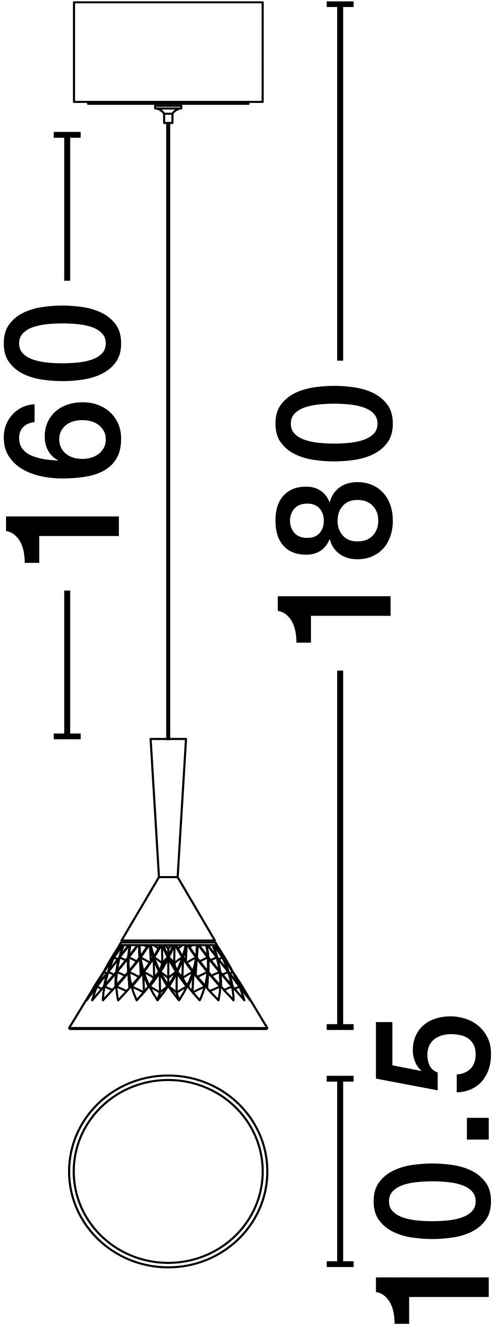 Nova Luce Pendelleuchte »PALUZ«, 1 flammig