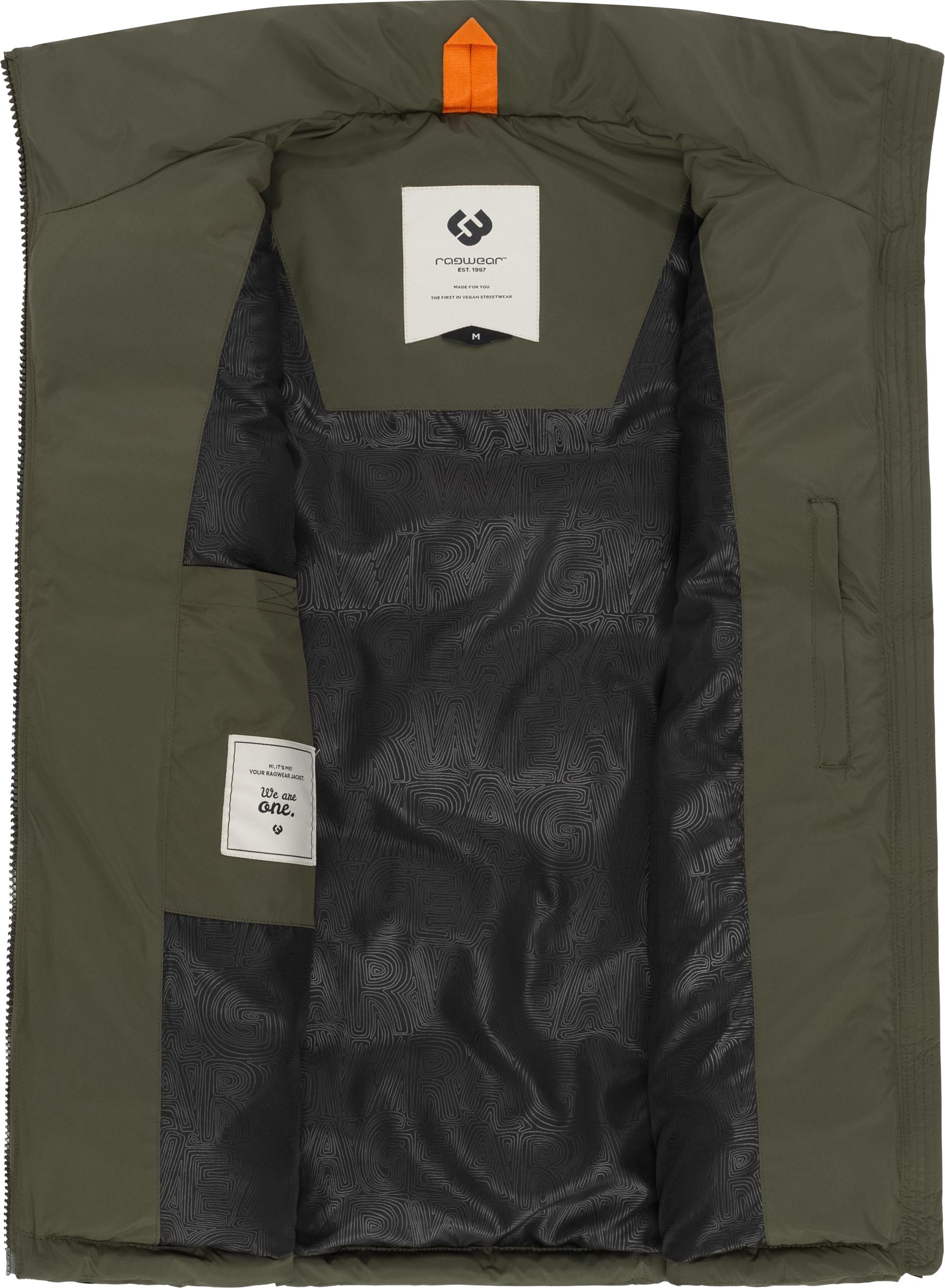 Ragwear Steppweste »Savan«, Wasserdichte gesteppte Herren Outdoorweste