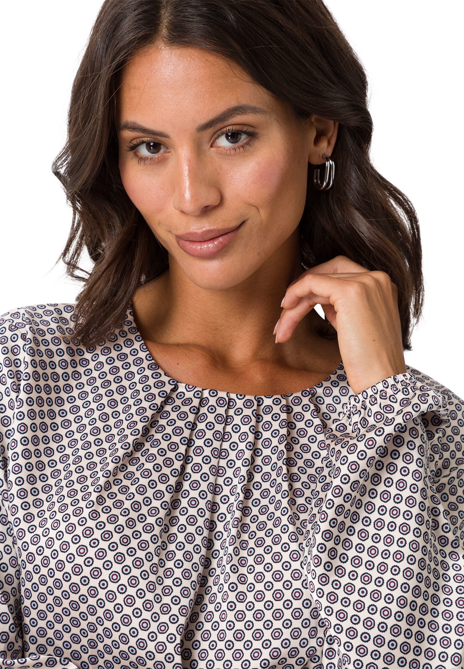 Zero Satinbluse »zero Satinbluse mit Print«