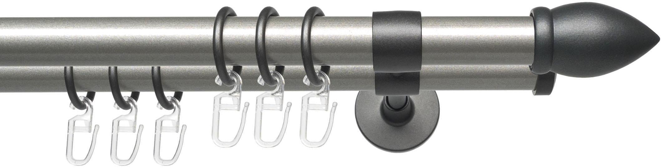 Liedeco Gardinenstange »Lan Mush«, 2 läufig-läufig, Fixmaß, 2-läufig im Fixmaß Ø 20 mm