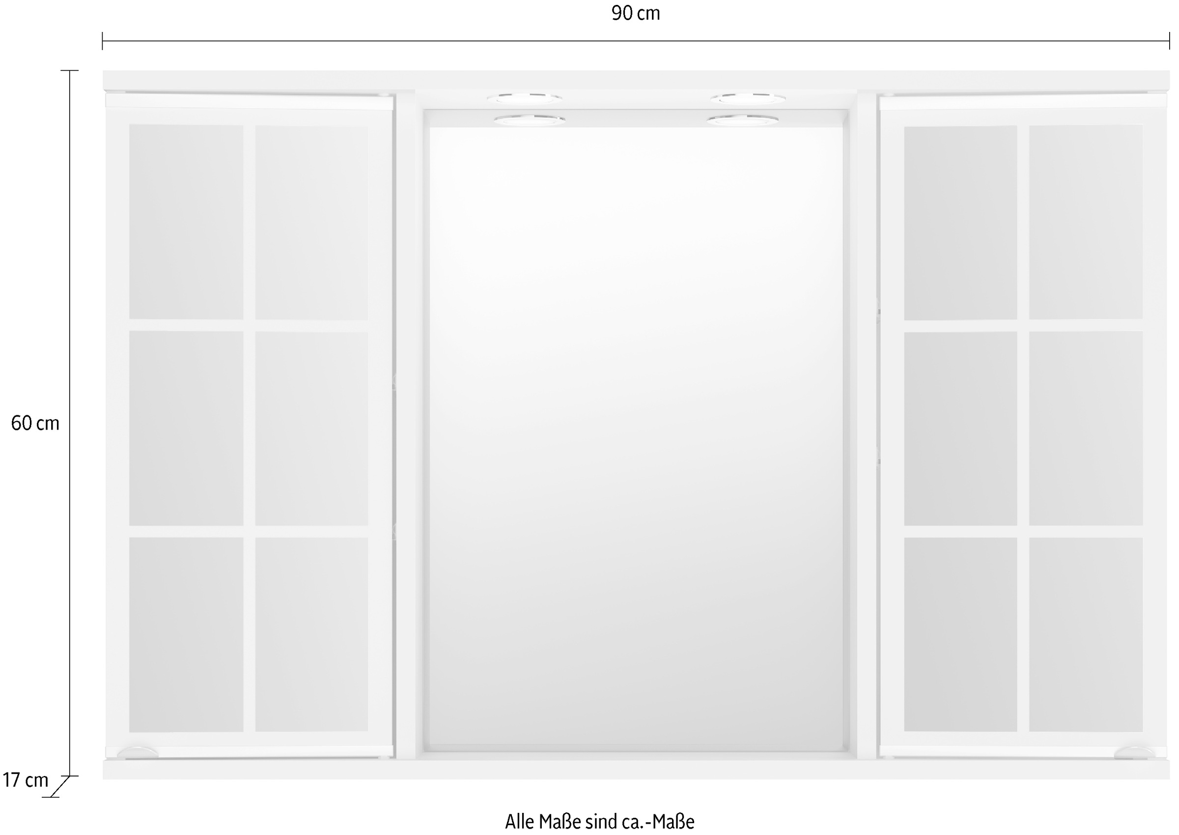 jokey Badezimmerspiegelschrank »Nia« 1 Stk. tlg. 90 x 60,2 cm, Tiefe 17,3 cm
