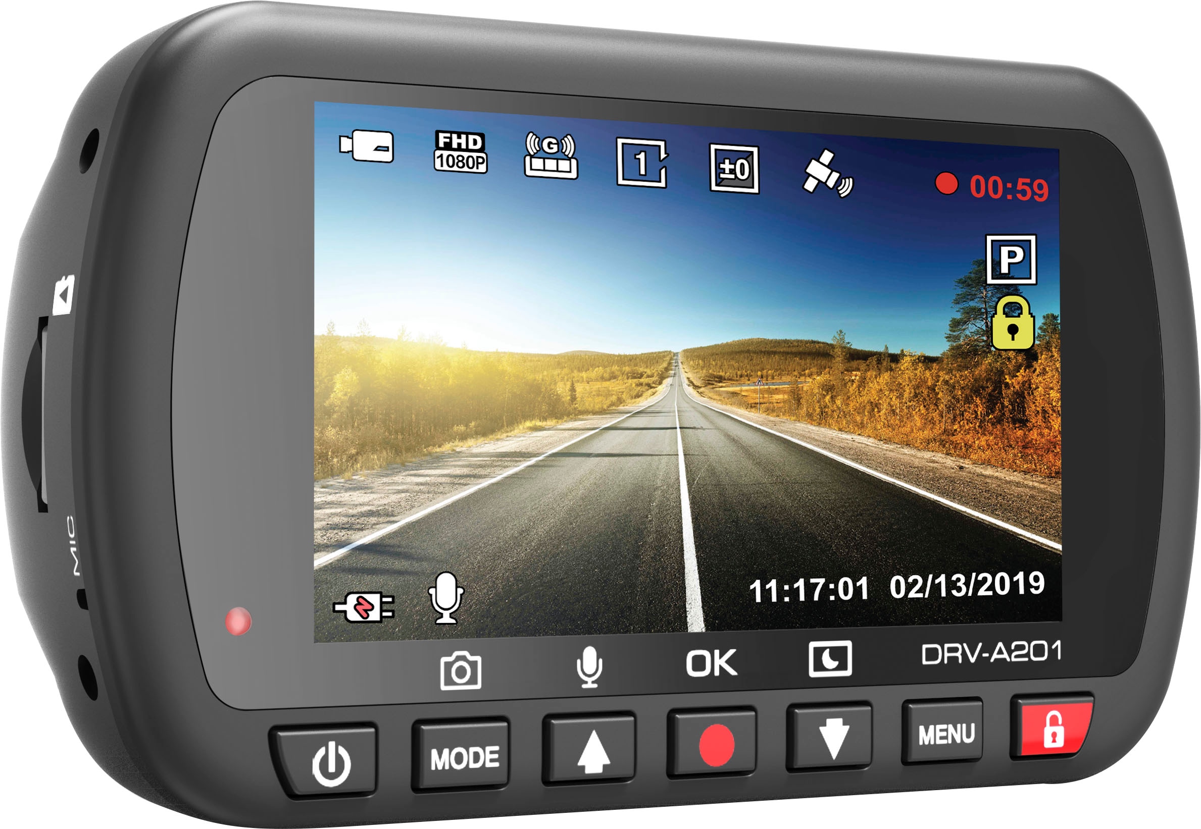 Kenwood Dashcam »DRV-A201«, Full HD