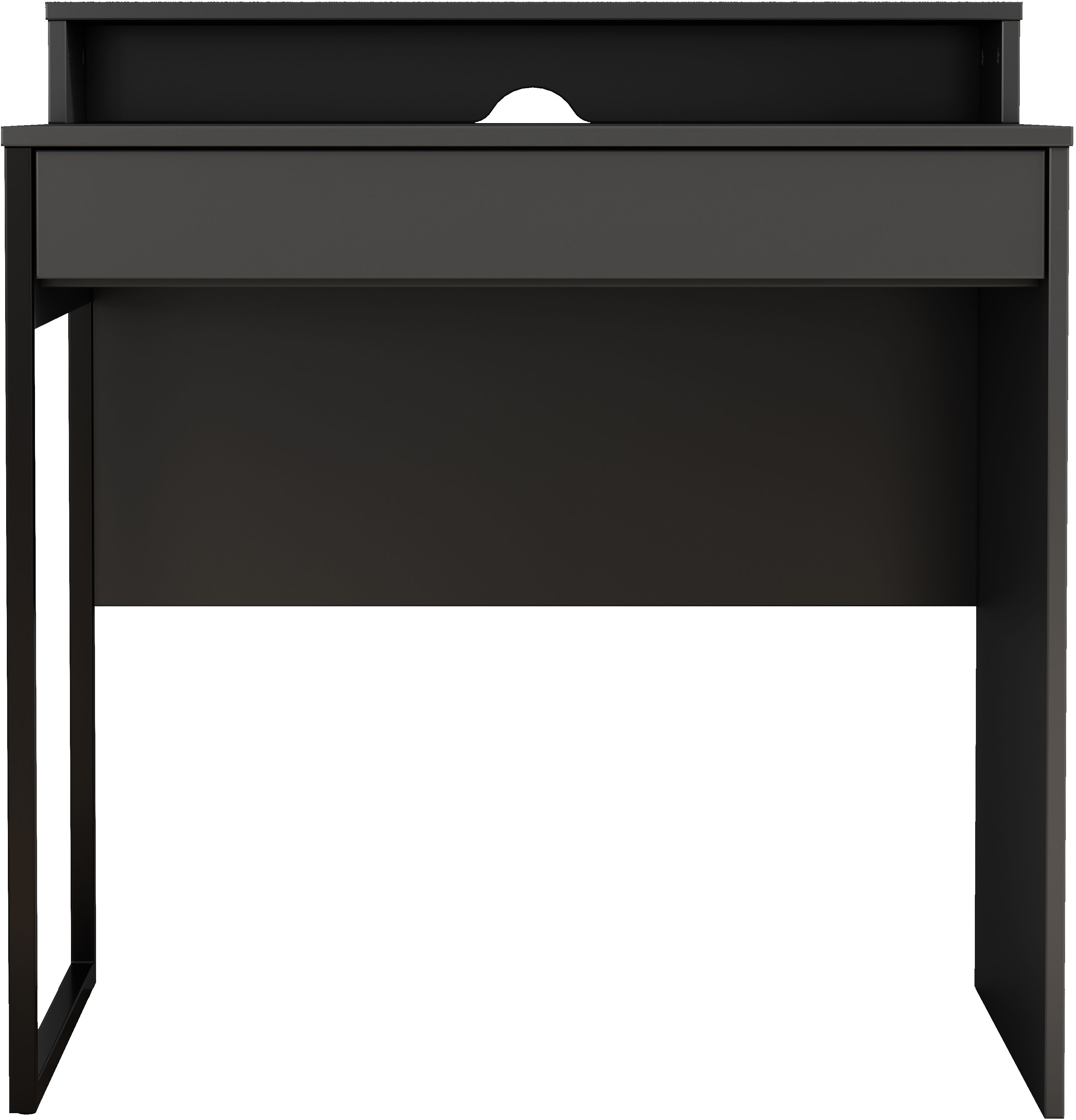 OTTO home Schreibtisch "Moid, Computertisch in modernem Design" Breite 80 cm, mit Schublade, Kabeldurchlass & Metallkufe