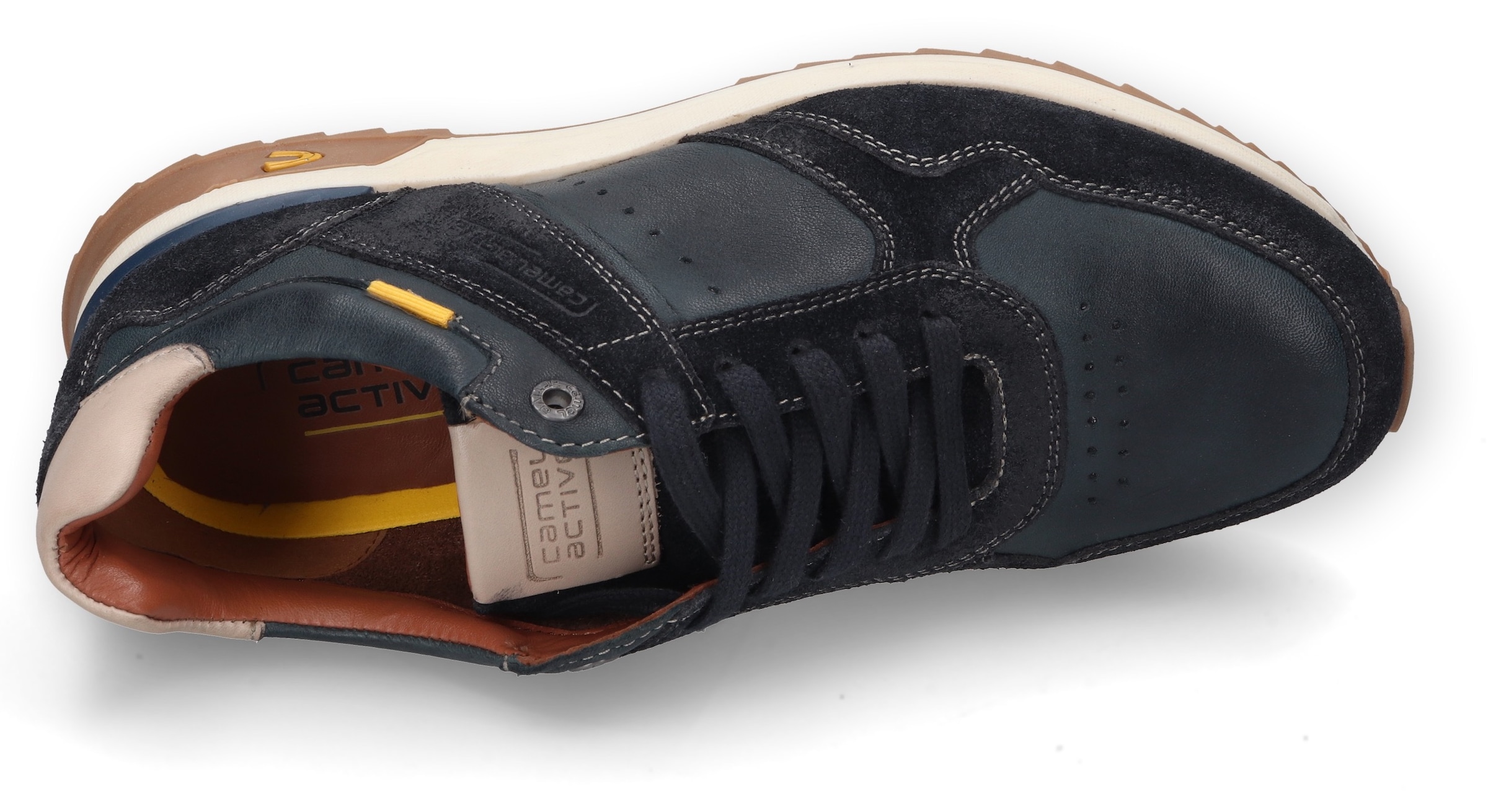 camel active Sneaker, Runner Sneaker, Schnürschuh, Freizeitschuh mit Lederfutter