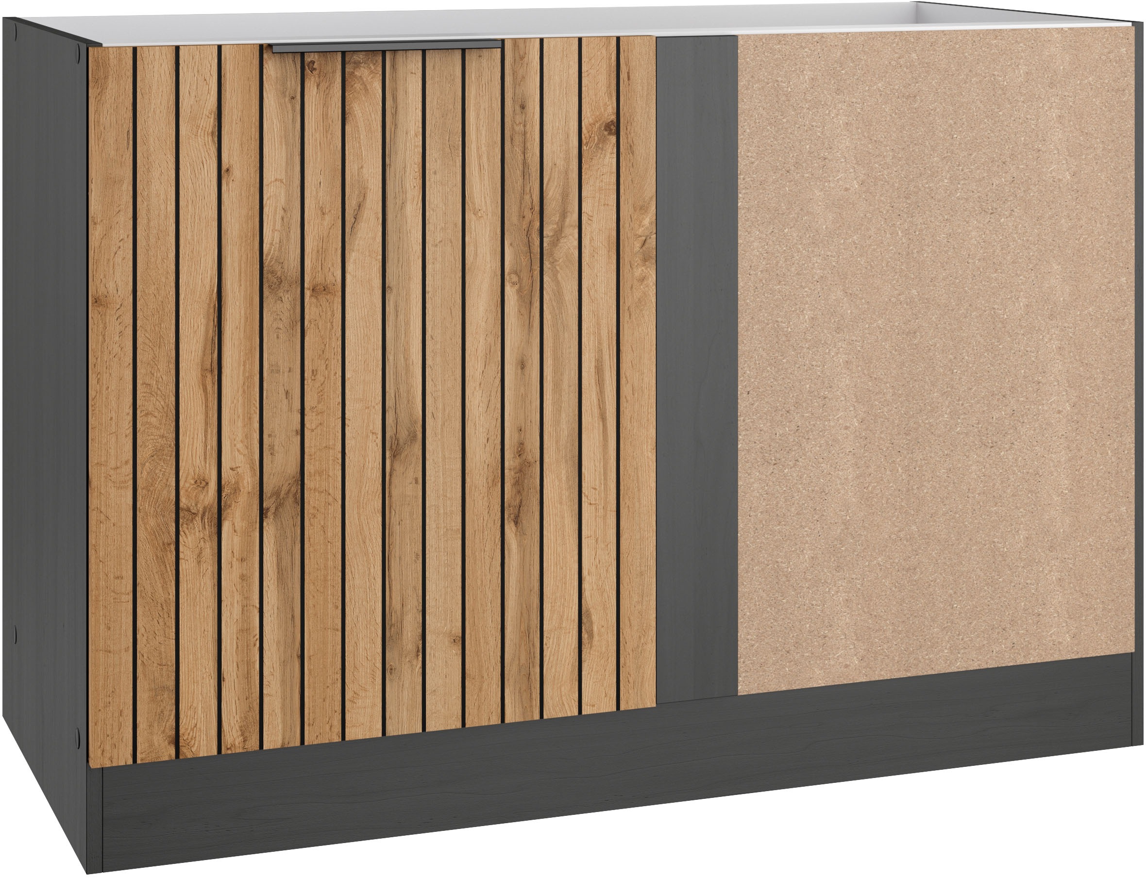 KOCHSTATION Eckunterschrank »KS-Lagos«, Breite 120 cm, 1 Tür