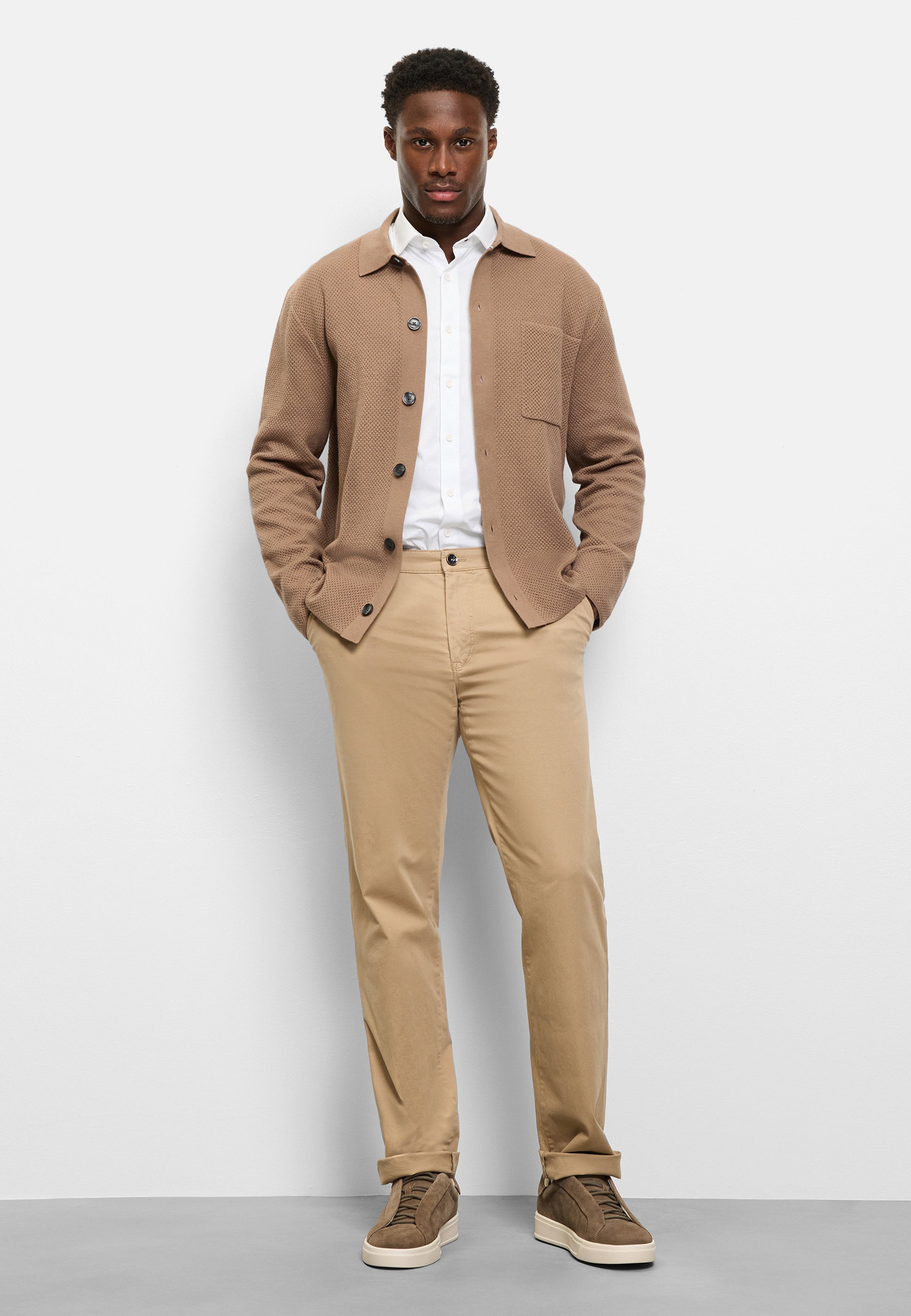 OLYMP Strickpullover »OLYMP Casual Strick, Overshirt«