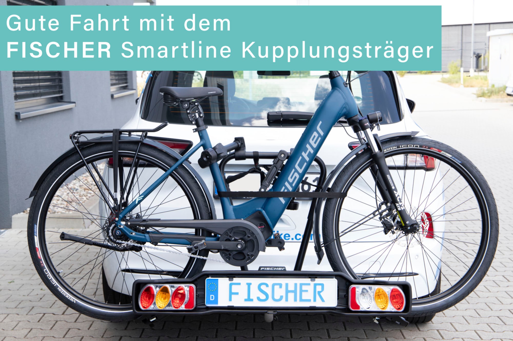 FISCHER Fahrrad Kupplungsfahrradträger »Kupplungs-Fahrradträger SmartLine black«