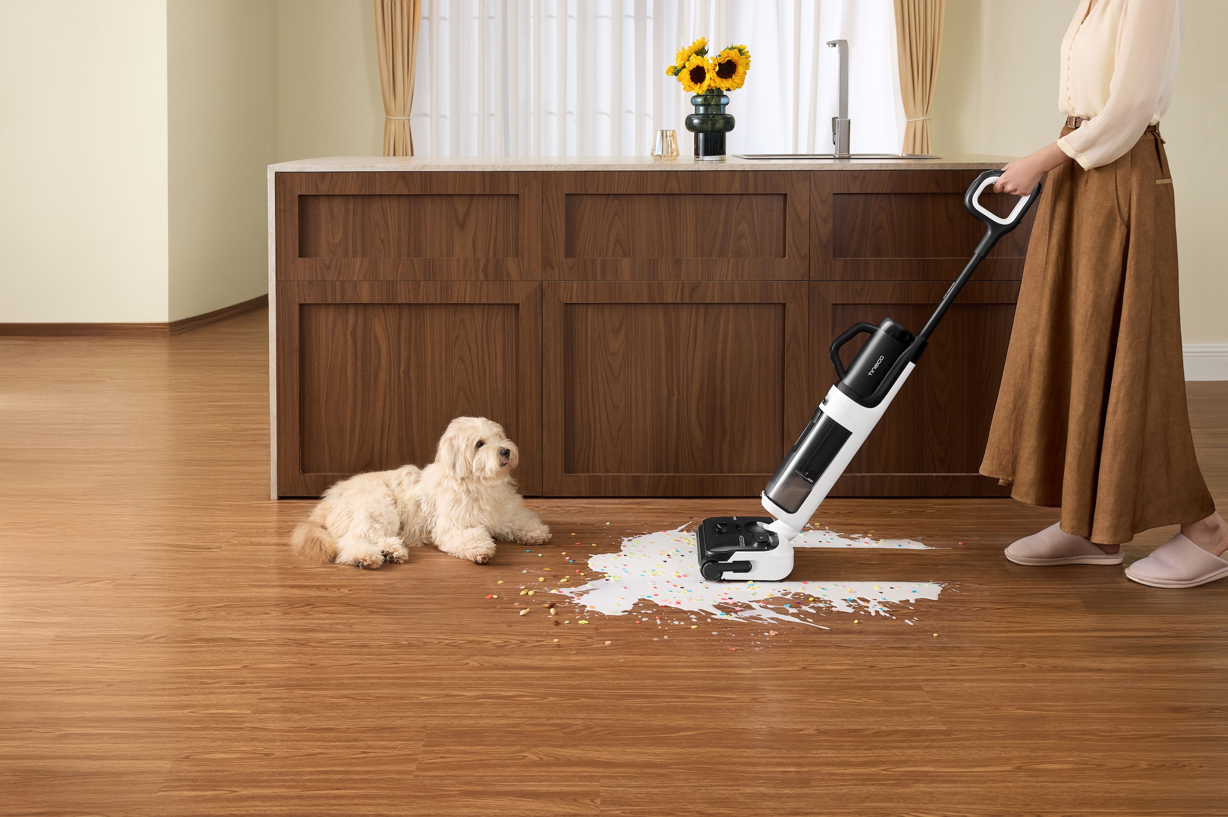 Tineco Nass-Trocken-Sauger »FLOOR ONE Switch i5 Stretch« Nass-Trocken-Sauger mit optionalem Handstaubsauger (inkl. Aufsätze)
