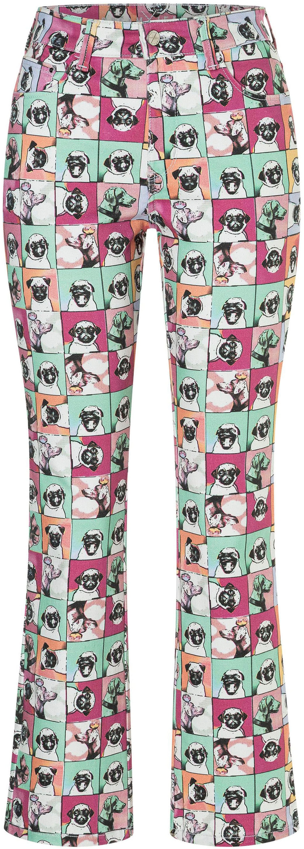 MAC High-waist-Jeans "DREAM KICK" mit Allover-Print günstig online kaufen