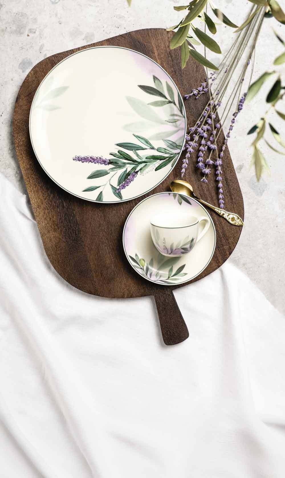 Seltmann Weiden Geschirr-Set »Kaffeeservice Savona Provence 18er Set bunt-beige« Spülmaschinenfest, Mikrowellensicher, Ofenfest