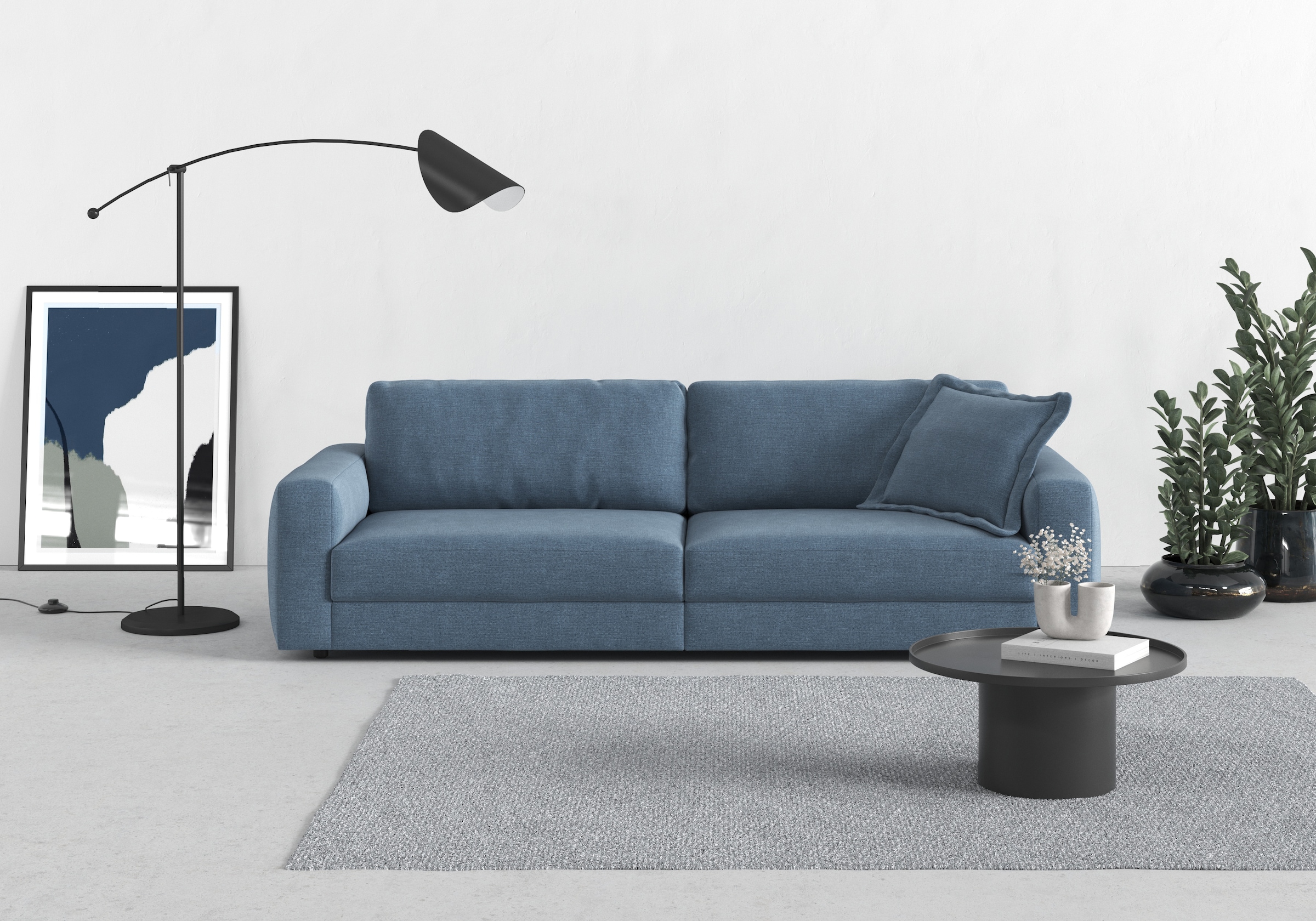 TRENDMANUFAKTUR Big-Sofa "Bourbon" extra tiefe Sitzfläche, wahlweise mit Si günstig online kaufen