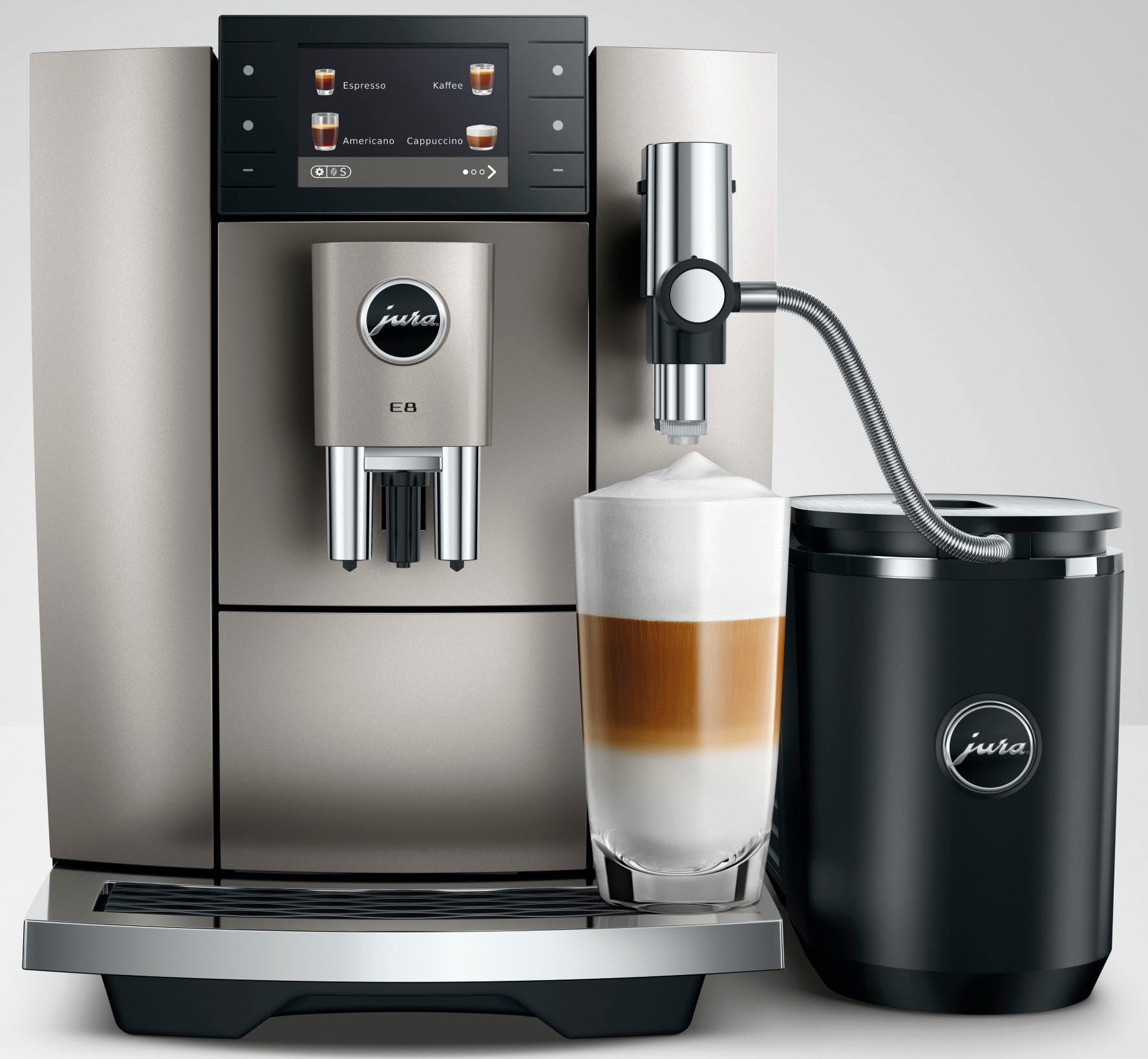 JURA Kaffeevollautomat »15712 E8 Midnight Silver (ED)«