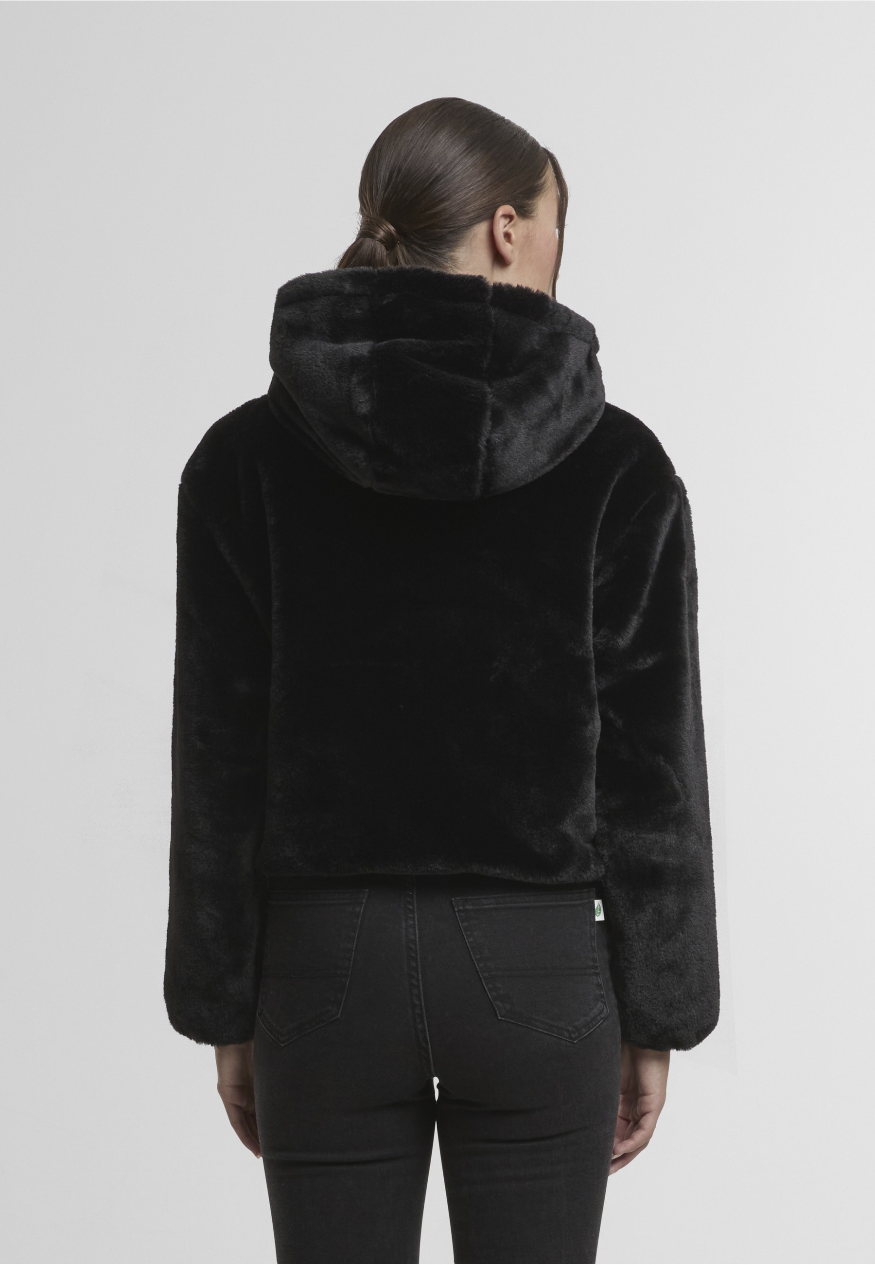 URBAN CLASSICS Sweatjacke »Urban Classics Ladies Full Zip Faux Fur Hoodie«