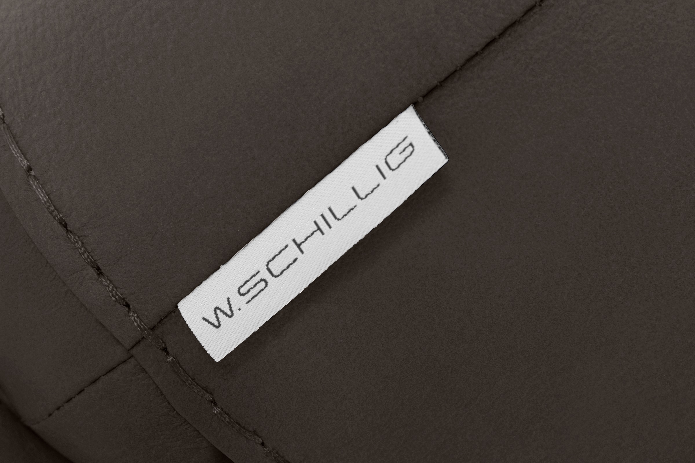 W.SCHILLIG Hocker »montanaa«, mit Metallfüßen in Bronze pulverbeschichtet, Breite 141 cm