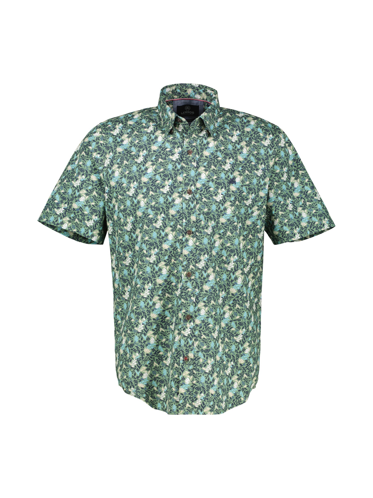 LERROS Kurzarmhemd "Herren Halbarmhemd, floral bedruckt" günstig online kaufen