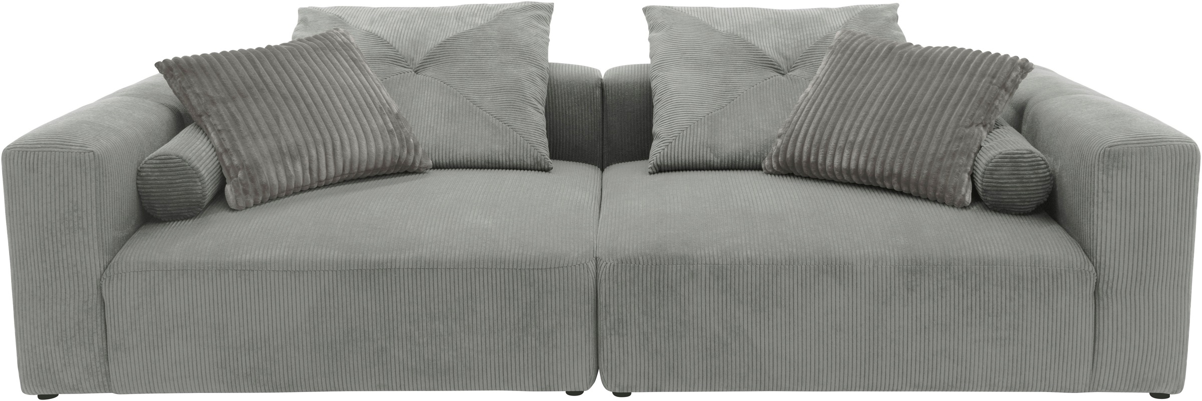 Home affaire Big-Sofa "Suyana mit Federkern, B/T/H: 304/135/69 cm, Zierkiss günstig online kaufen