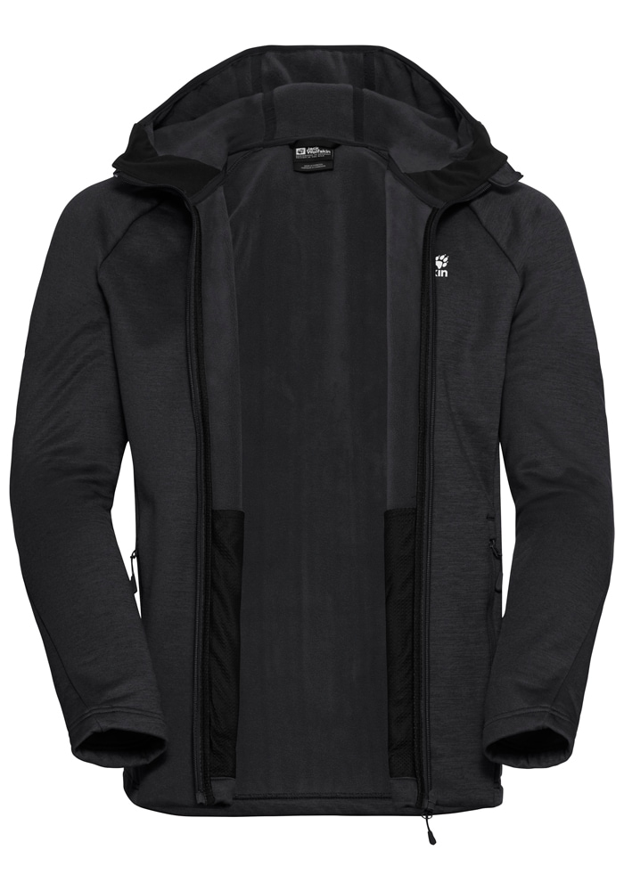 Jack Wolfskin Fleecejacke »PEAK DISTRICT HOODED FZ M«, mit Kapuze