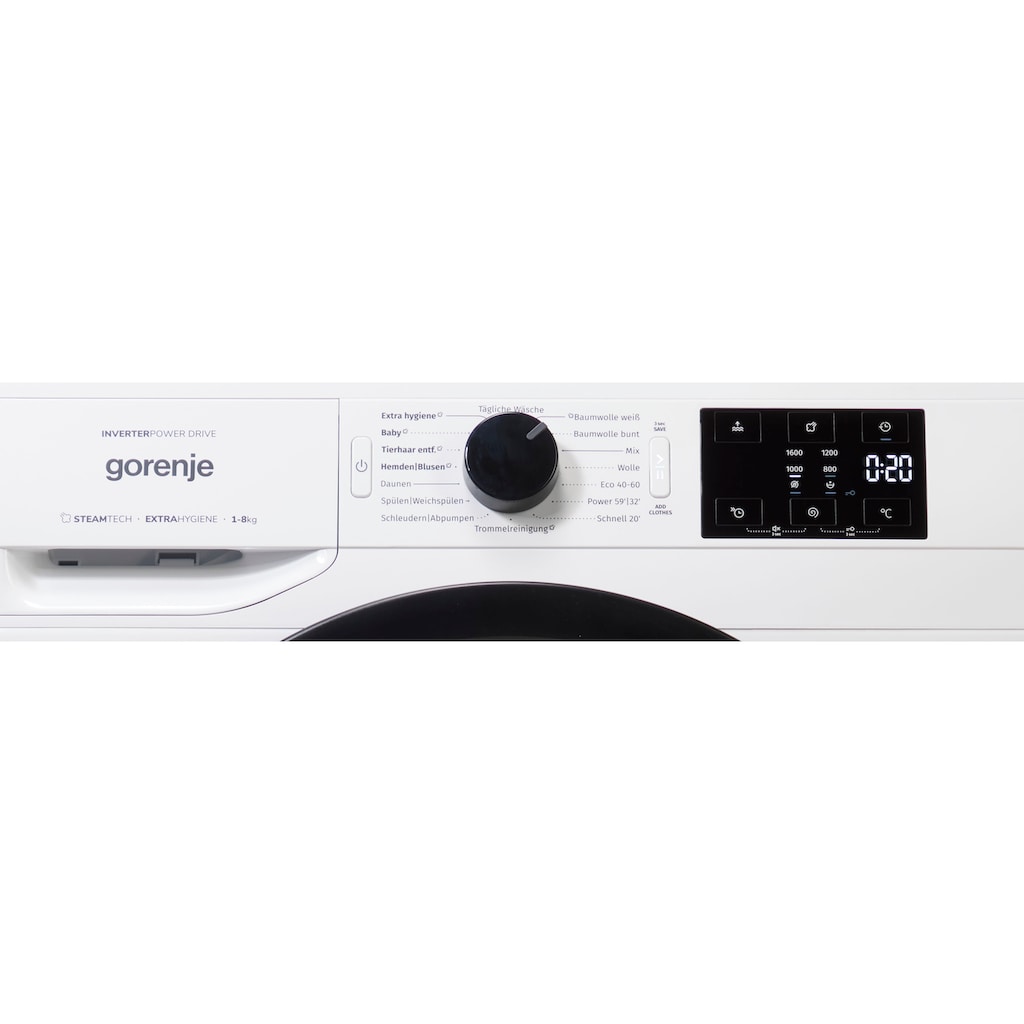 GORENJE Waschmaschine, WNEI86APS, 8 kg, 1600 U/min