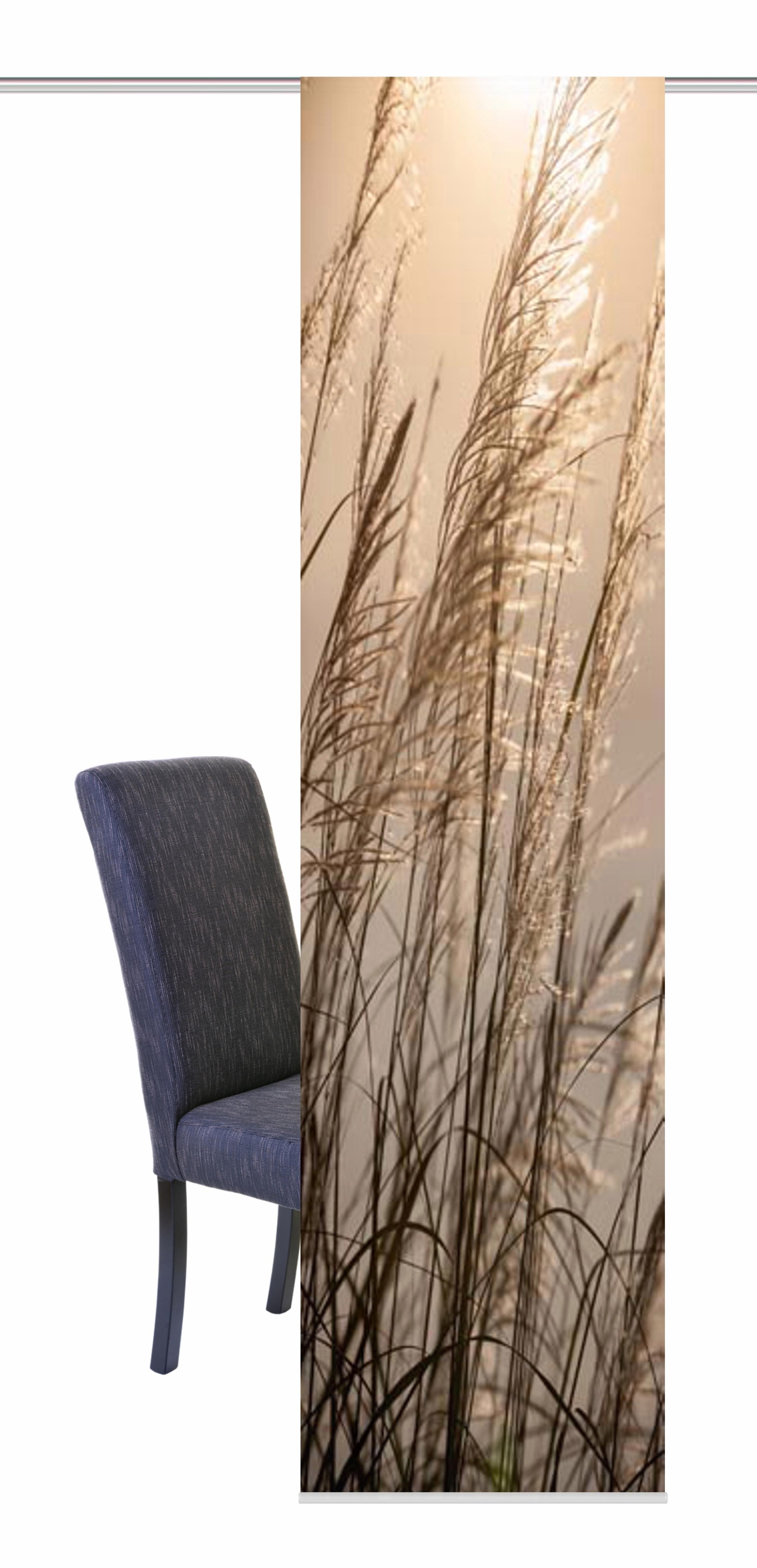 HOME WOHNIDEEN Schiebegardine "CARUSO" Klettband 1 Stk. tlg. HxB: 245x60, i günstig online kaufen