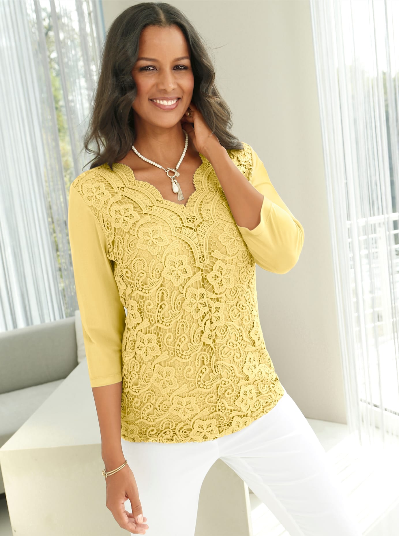 Lady Spitzenshirt "Shirt" 1 Stk. günstig online kaufen