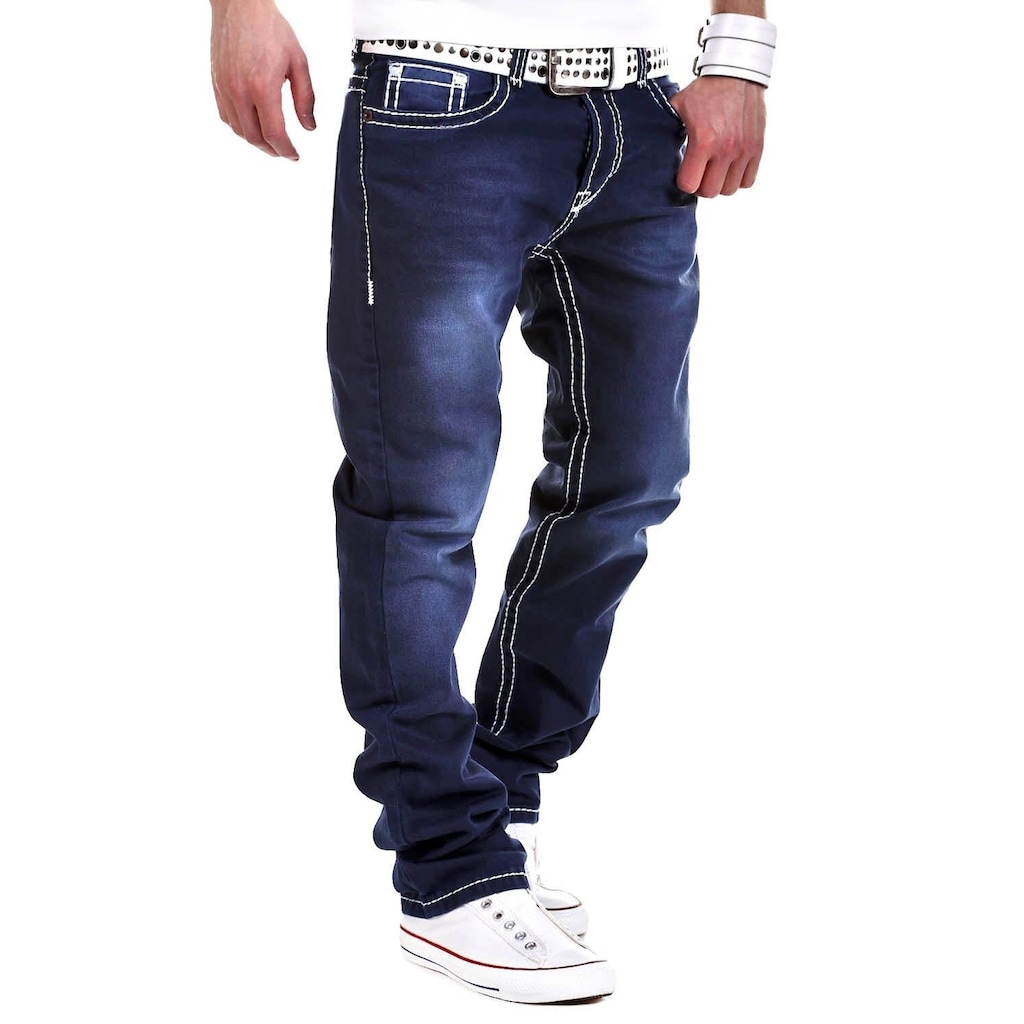 behype Bequeme Jeans »Stitch«