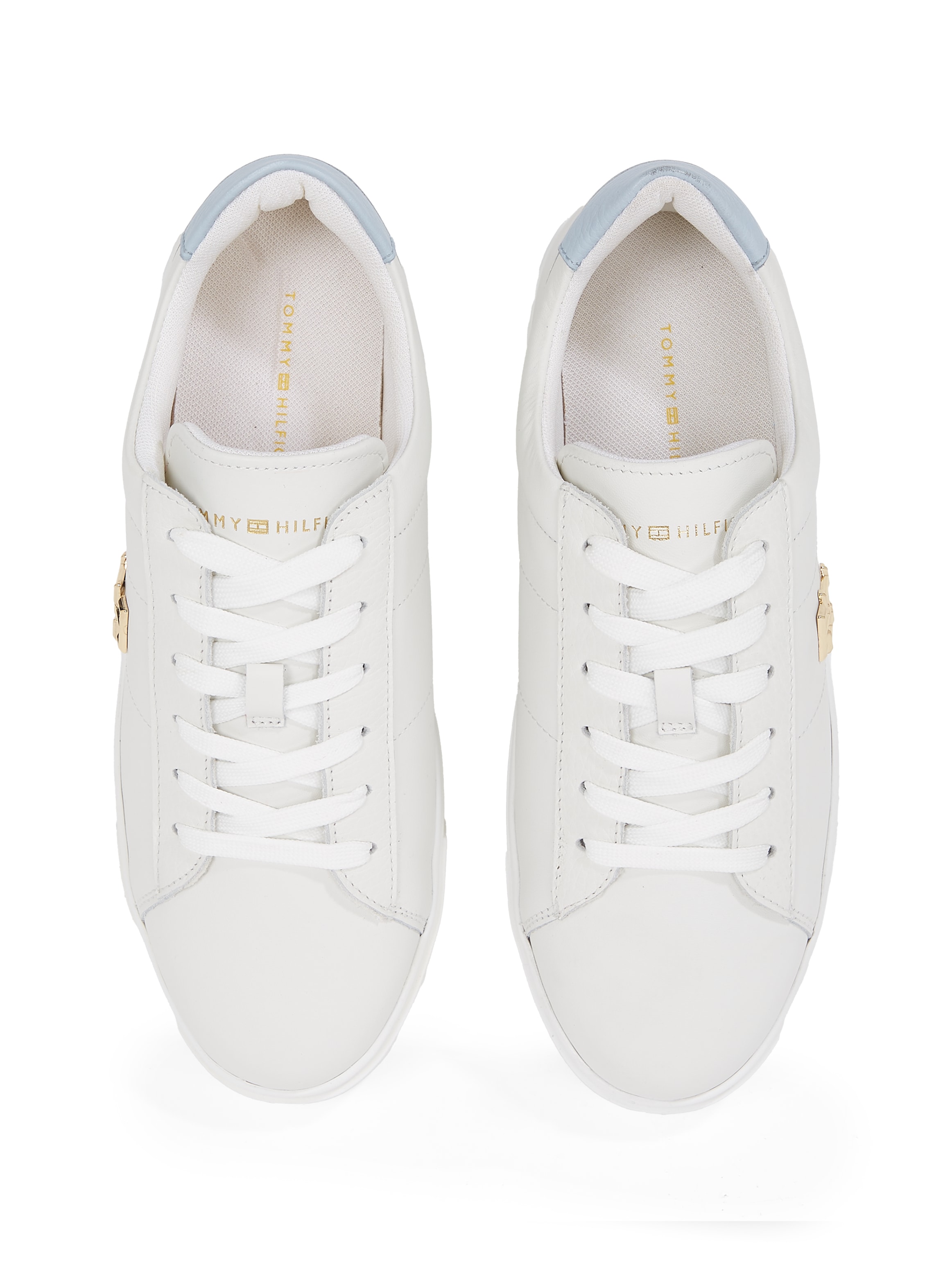 Tommy Hilfiger Plateausneaker »PLATFORM COURT SNEAKER«, Freizeitschuh, Halbschuh, Schnürschuh mit TH-Schmuckelement