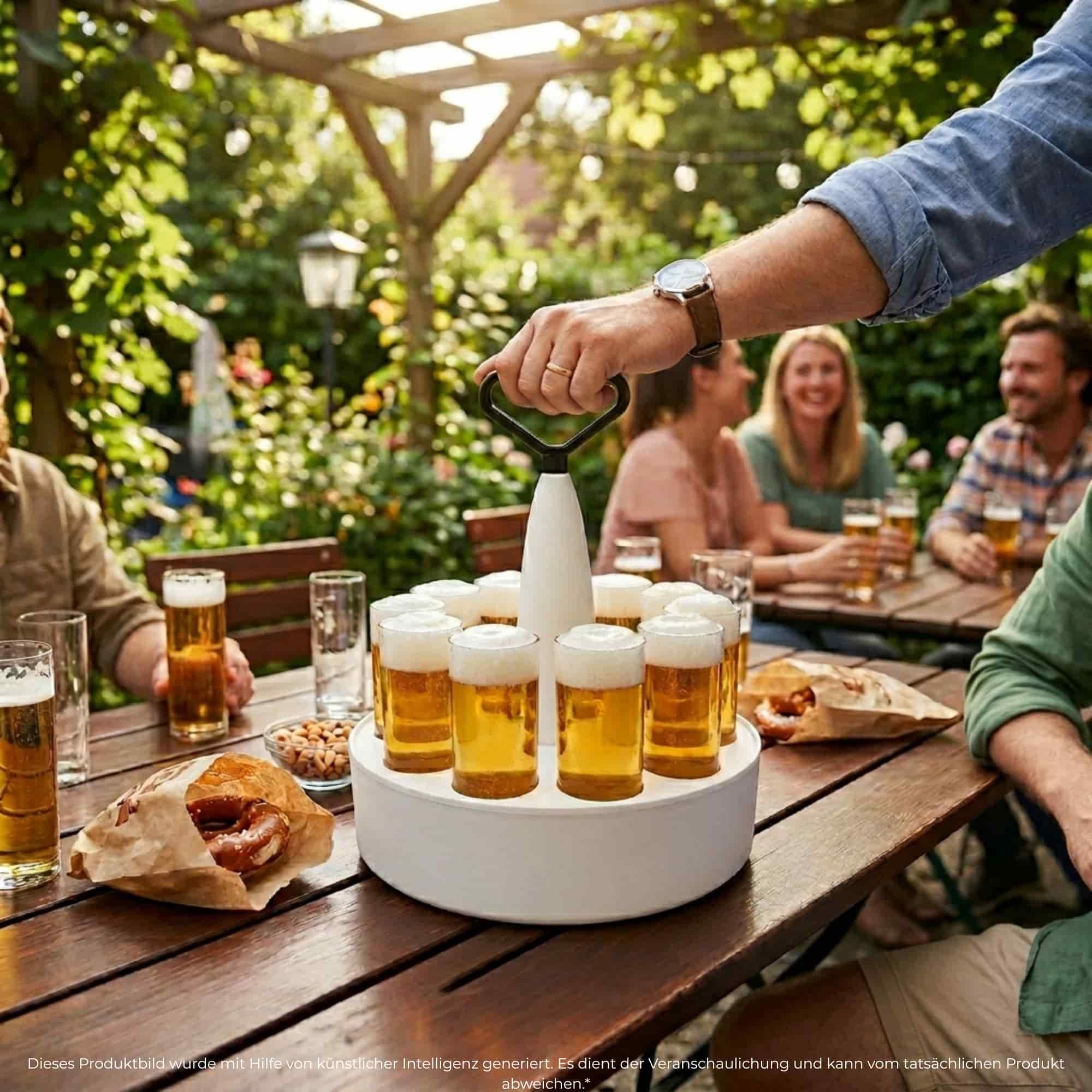 LUXENTU Bierglas »Kölschkranz-Set mit Gläsern 0,2 l 12er Set transparent« Spülmaschinenfest