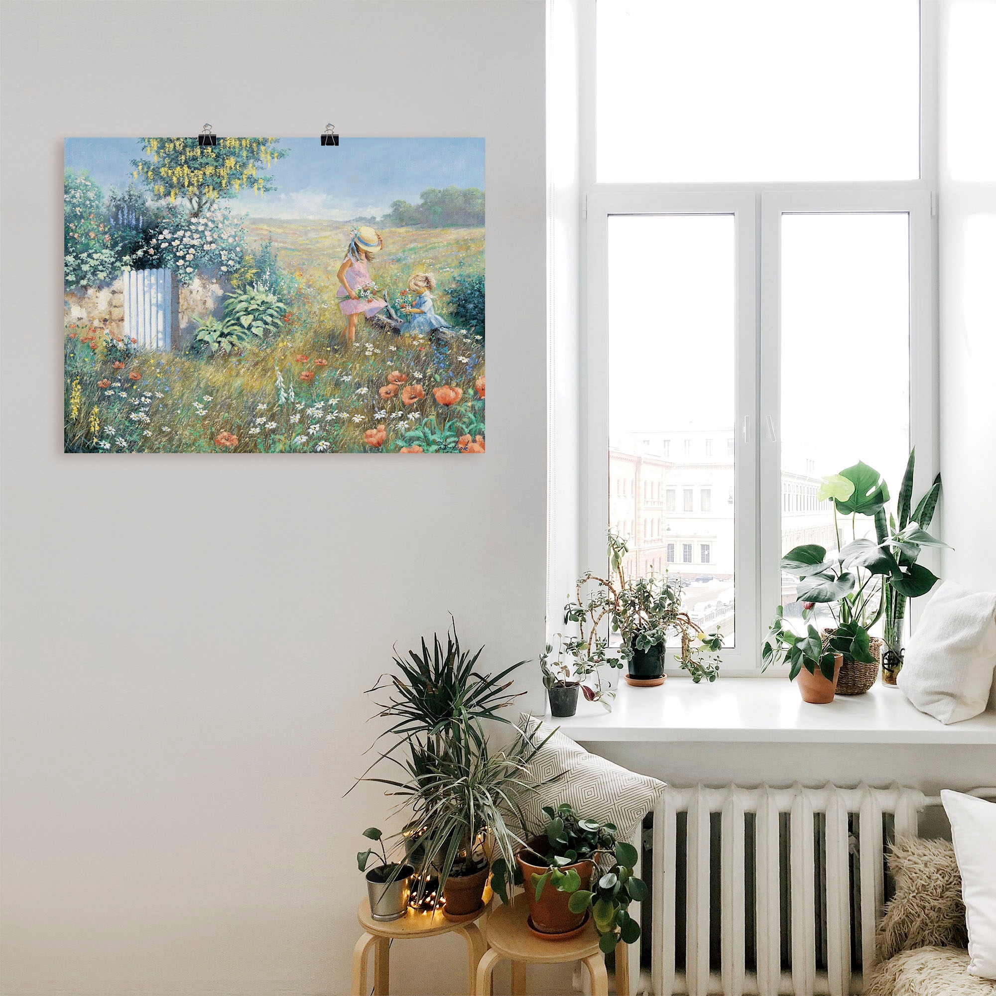 Artland Wandbild "Außerhalb des Gartens", Garten, (1 St.), als Leinwandbild günstig online kaufen